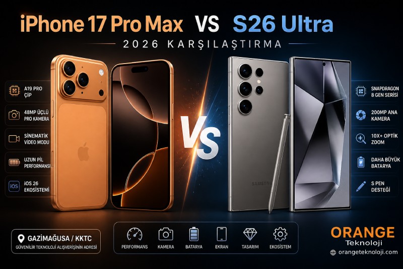 iPhone 17 Pro Max vs Samsung S26 Ultra (2026 Karşılaştırma)