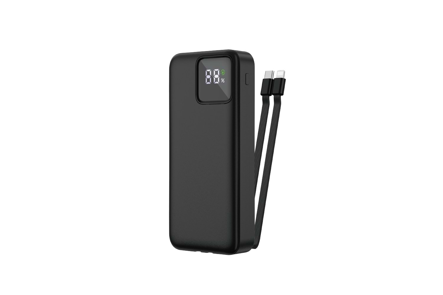 Wiwu Led Display 22.5W 10.000 mAh Type-C ve Lightning Kablolu Power Bank