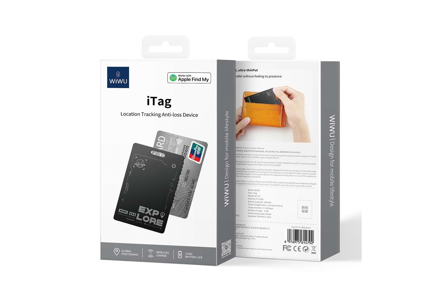 Wiwu iTag Akıllı Kart Takip Cihazı WT-03