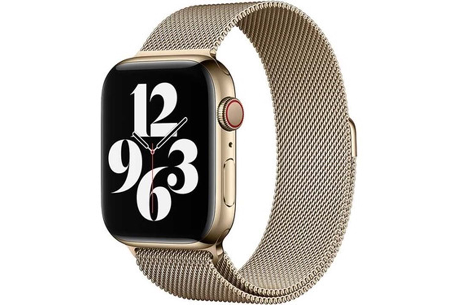 Wiwu 38/40/41mm Örgülü Manyetik Saat Kayışı Gold