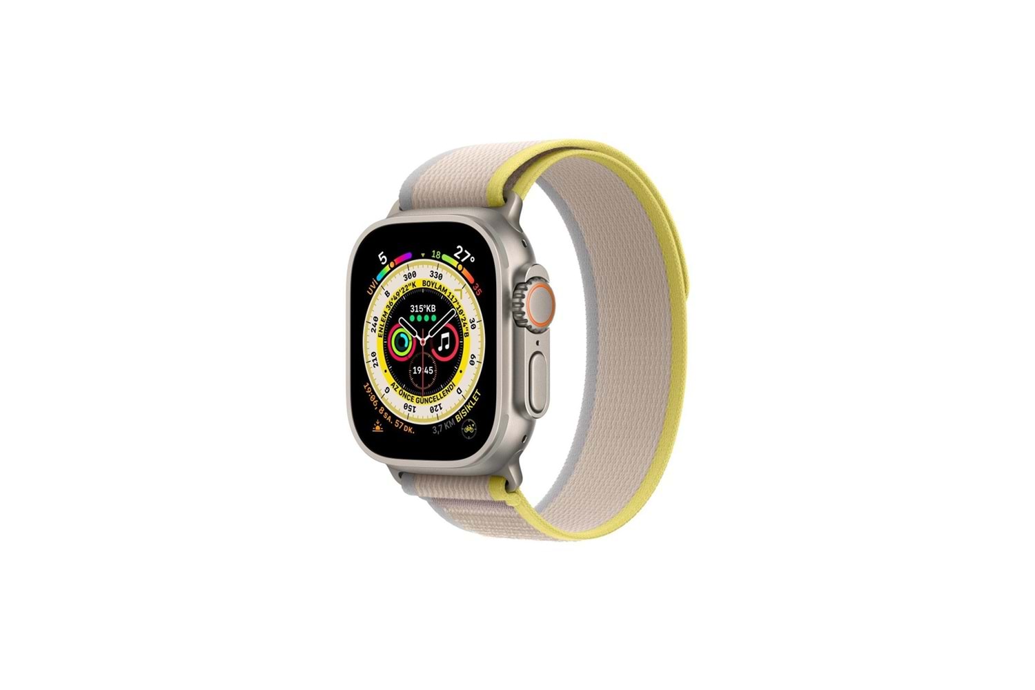 Wiwu Trail Loop Saat Kordonu iWatch 42/44/45/49mm Yellow/Rice