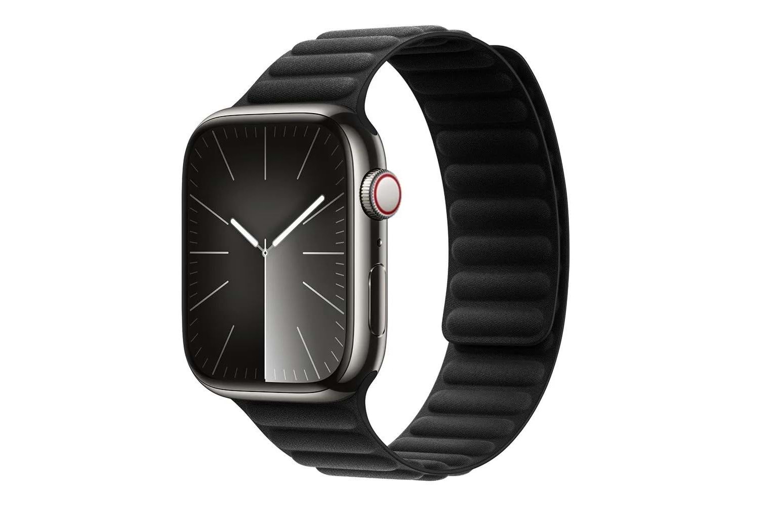 Wiwu WB001 Manyetik Silikon Saat Kordonu iWatch 42/44/45/49 mm Black