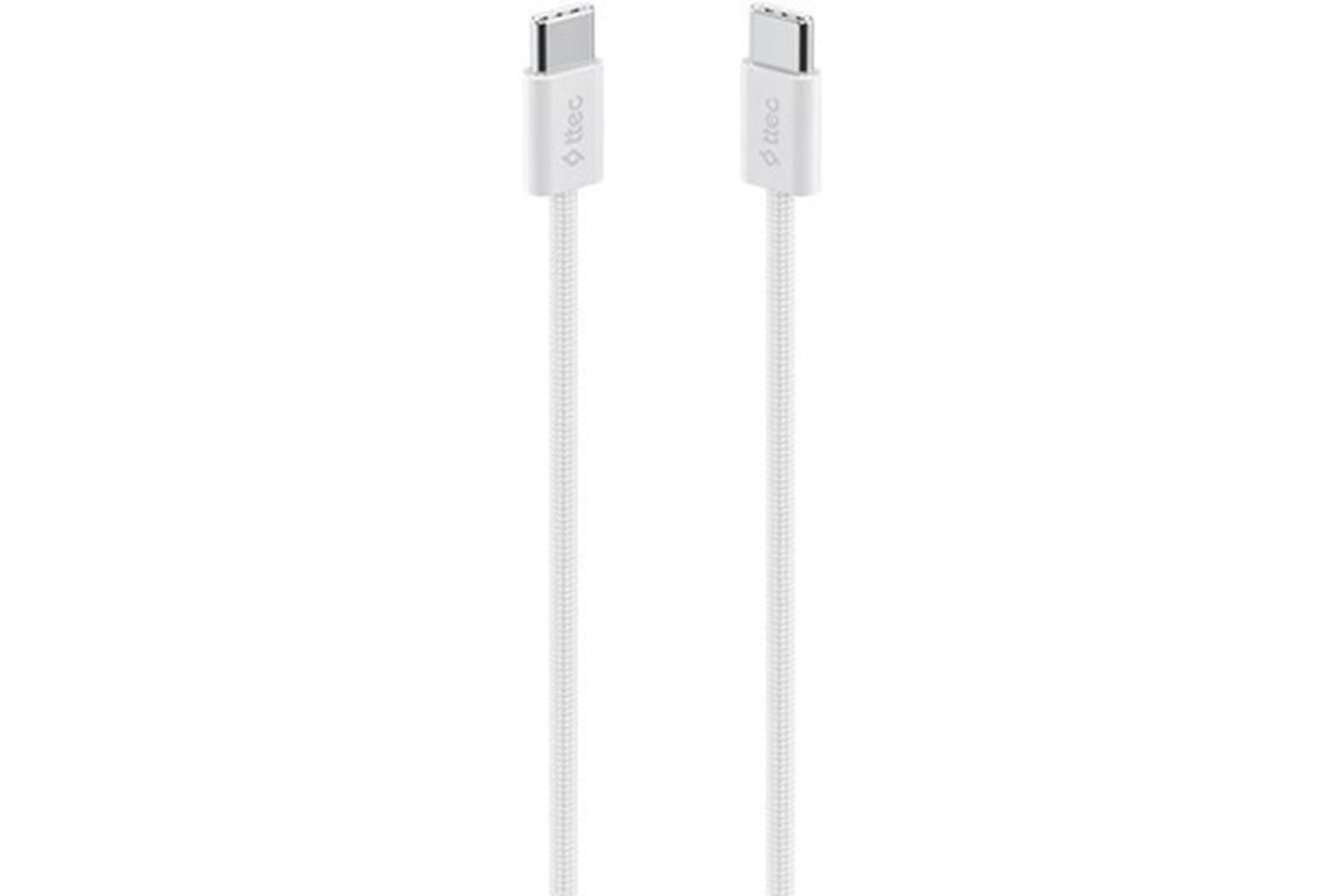 Ttec 2DK54B Type-C to Type-C 60W Hızlı Şarj Kablosu Beyaz