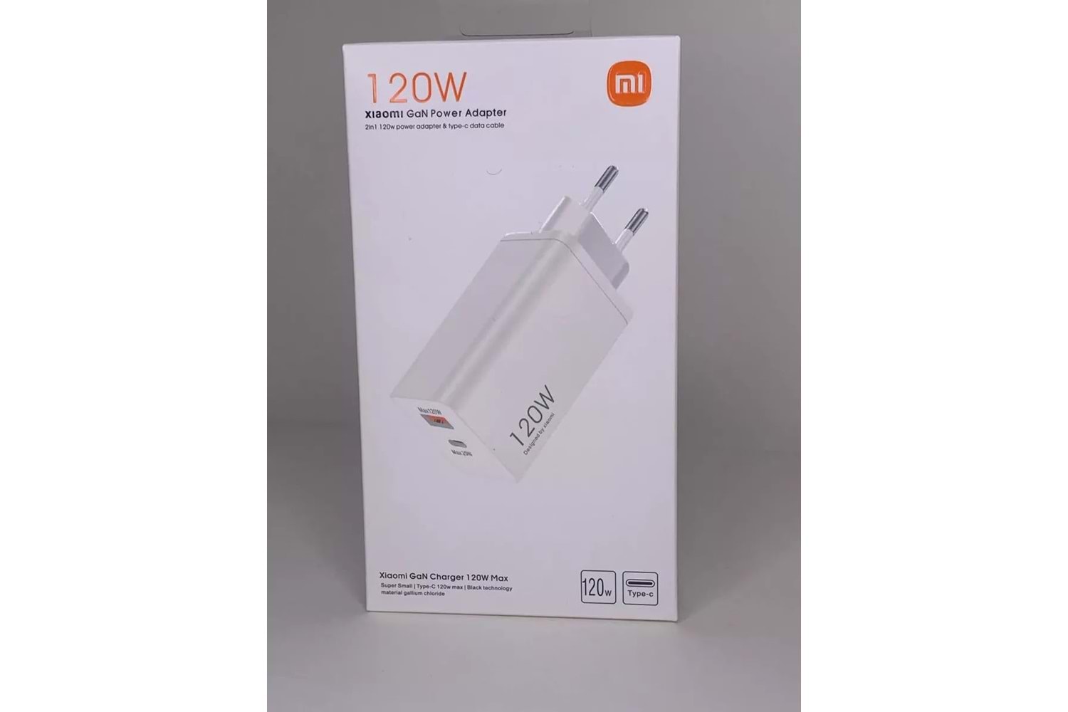 Xiaomi 120W USB-A ve USB-C Şarj Adaptörü Beyaz