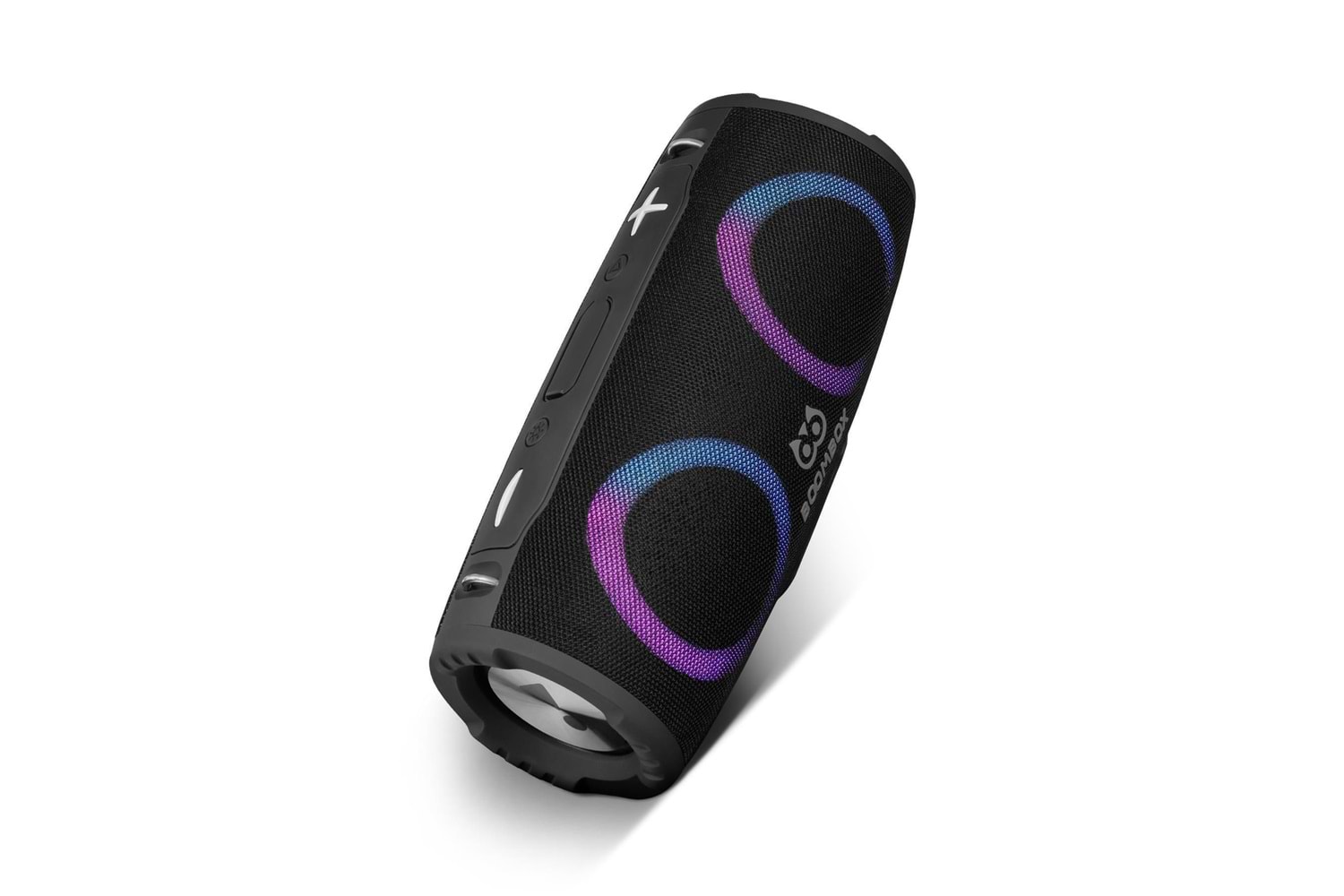 Powerway Boombox 30W Çift Bass USB Hafıza Kartı Aux Radyo LED Işıklı Bluetooth Hoparlör Hi-Fi Ses Bombası
