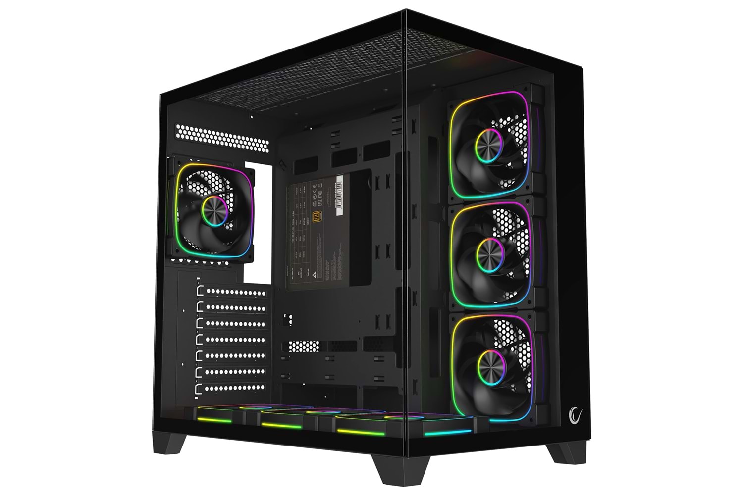 Rampage SEALITE Siyah 850W 80 Plus Bronze ATX/M-ATX 7x12cm ARGB Pwm Fan+Kumanda Oyuncu Kasası