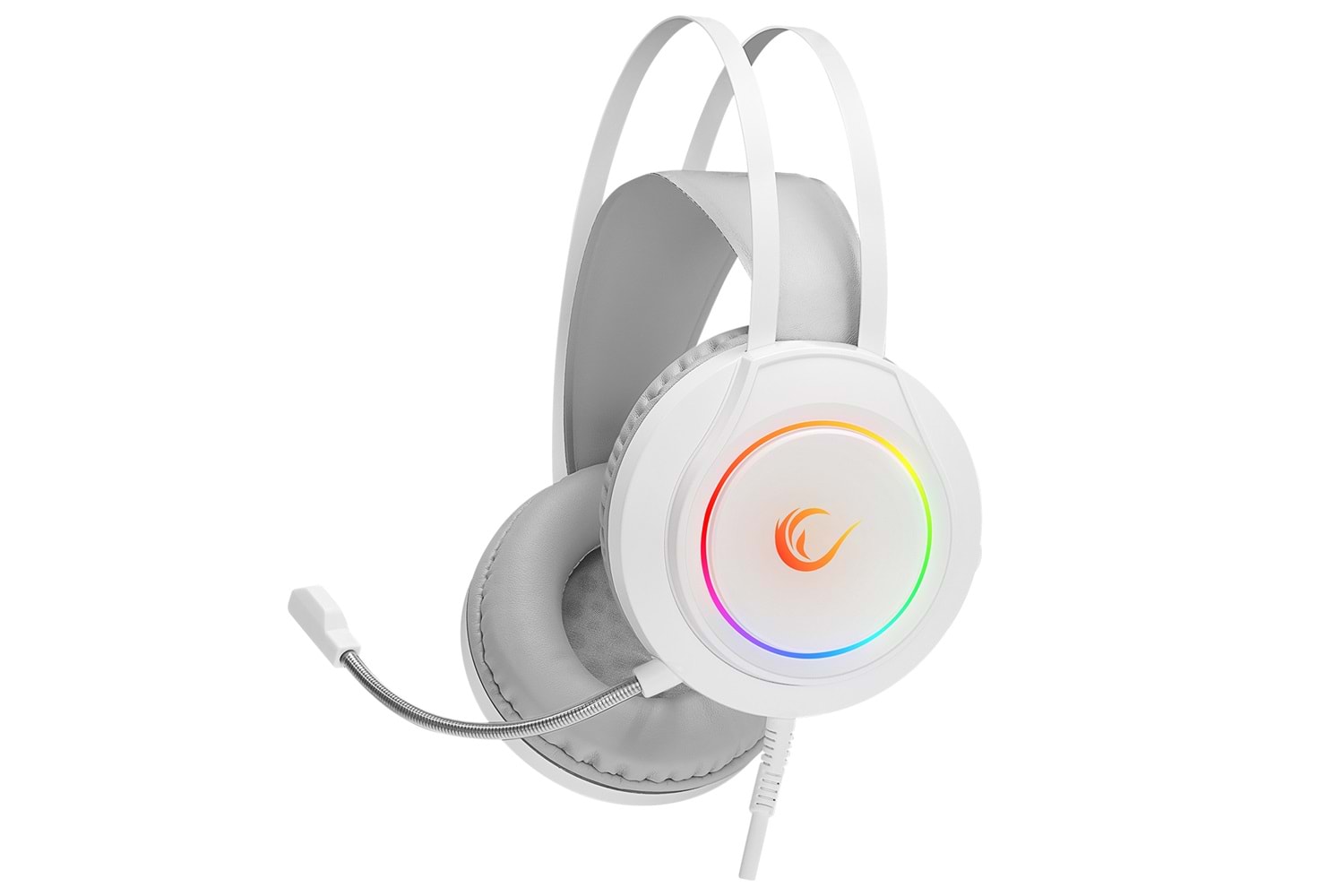 Rampage RM-K45 ORBIT-S Beyaz RGB Led 7.1 Gaming Mikrofonlu Oyuncu Kulaklığı
