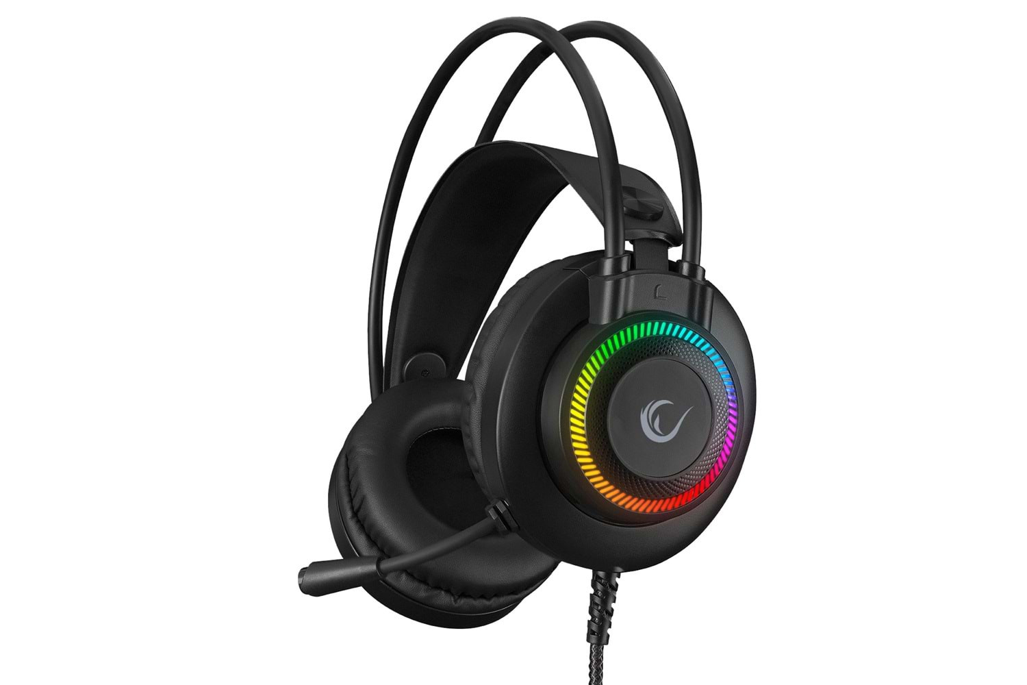 Rampage RM-K27 X-JAMMER Rainbow Ledli PC USB 3.5M PS4-XBOX-Mobile Gaming Oyuncu Mikrofonlu Kulaklık