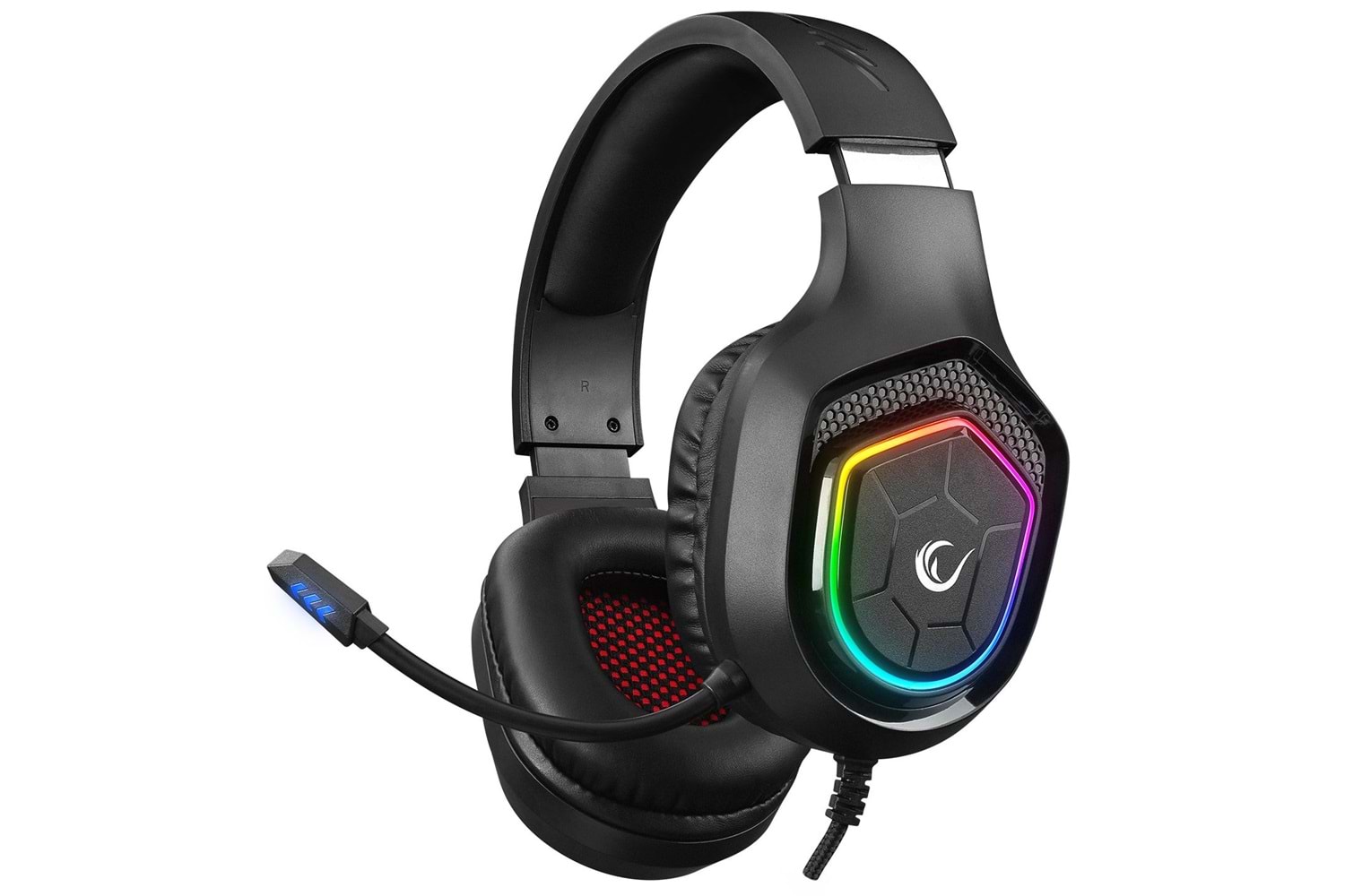 Rampage RM-K90 VECTOR Siyah RGB Led Type-C Gaming Mikrofonlu Oyuncu Kulaklığı