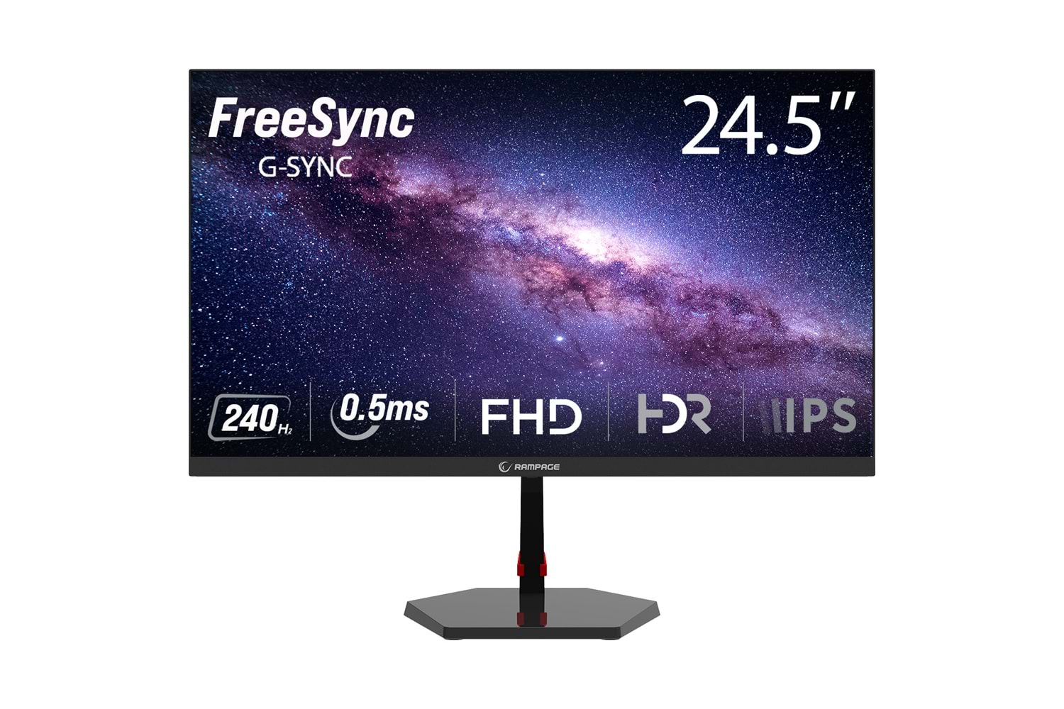 Rampage RAVEN RV25R240F 25 240hz 0,5ms FAST IPS FHD Freesync/G-Sync Flat Oyuncu Monitörü