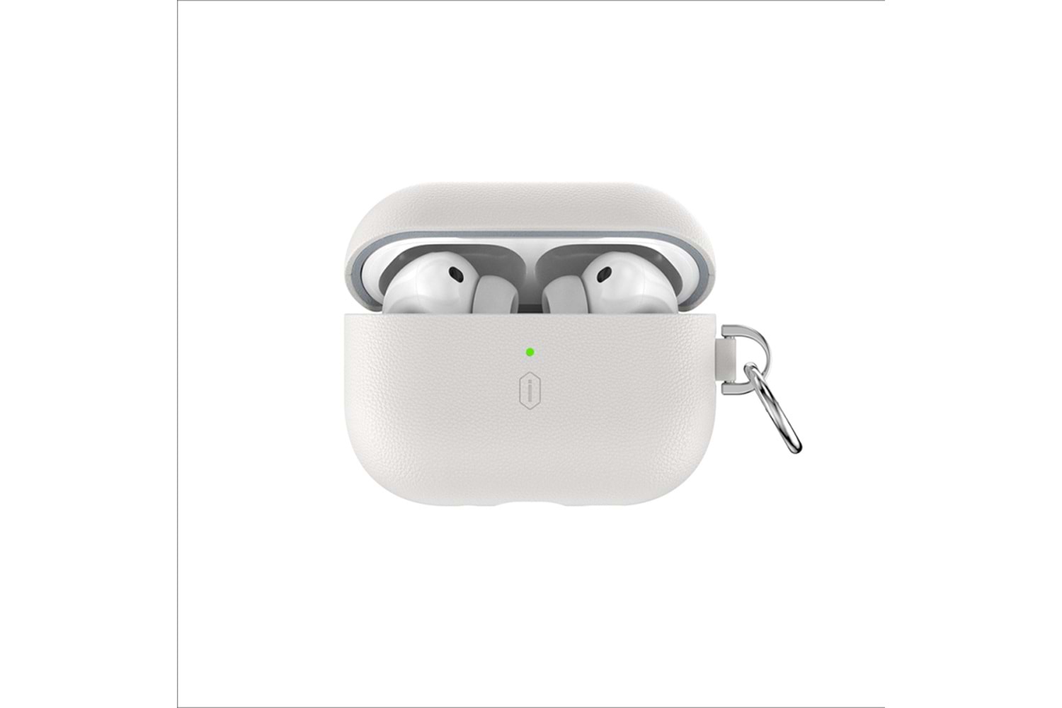 Wiwu Apple AirPods Pro 3 HC-201 Parmak İzi Bırakmayan Deri Kılıf Bej