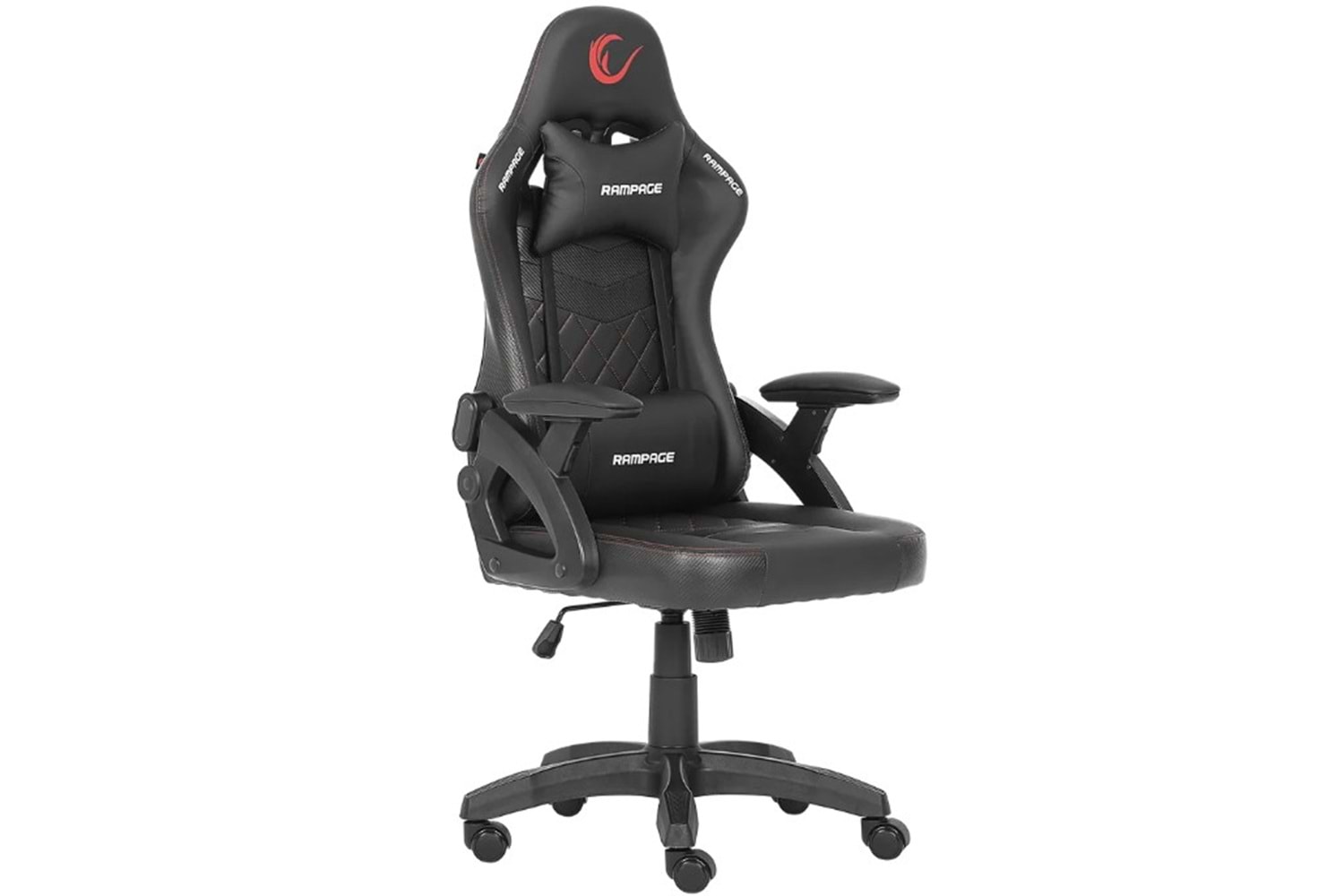 Rampage KL-R43 Nox Deri Oyuncu Koltuğu-Siyah/Kırmızı