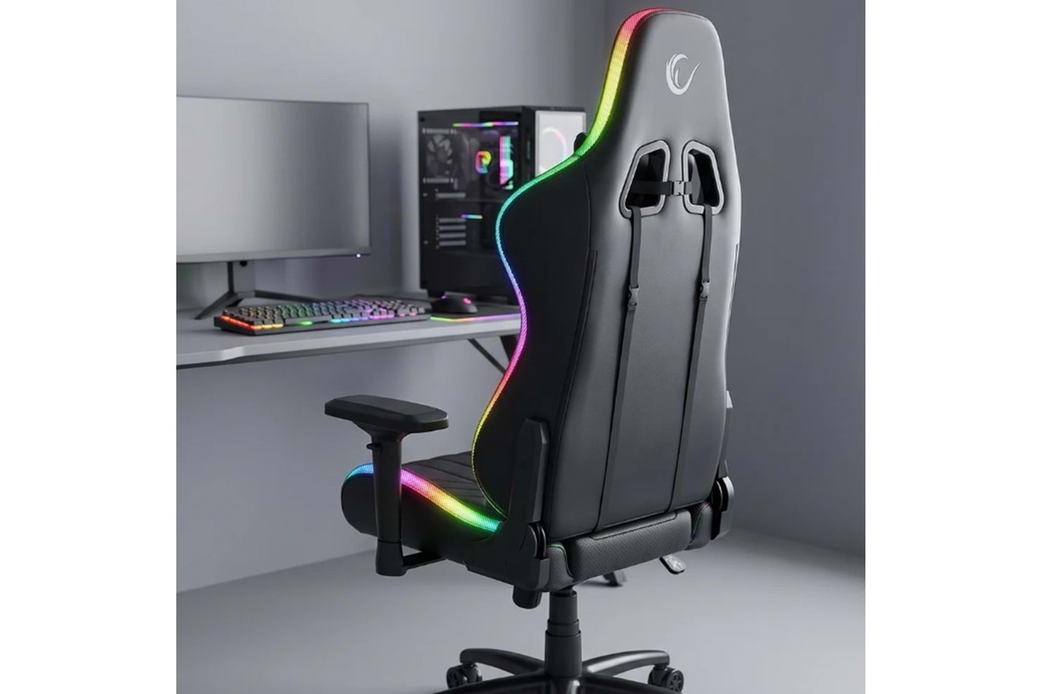 Rampage KL-R13 Void RGB Aydınlatmalı Siyah Oyuncu Koltuğu