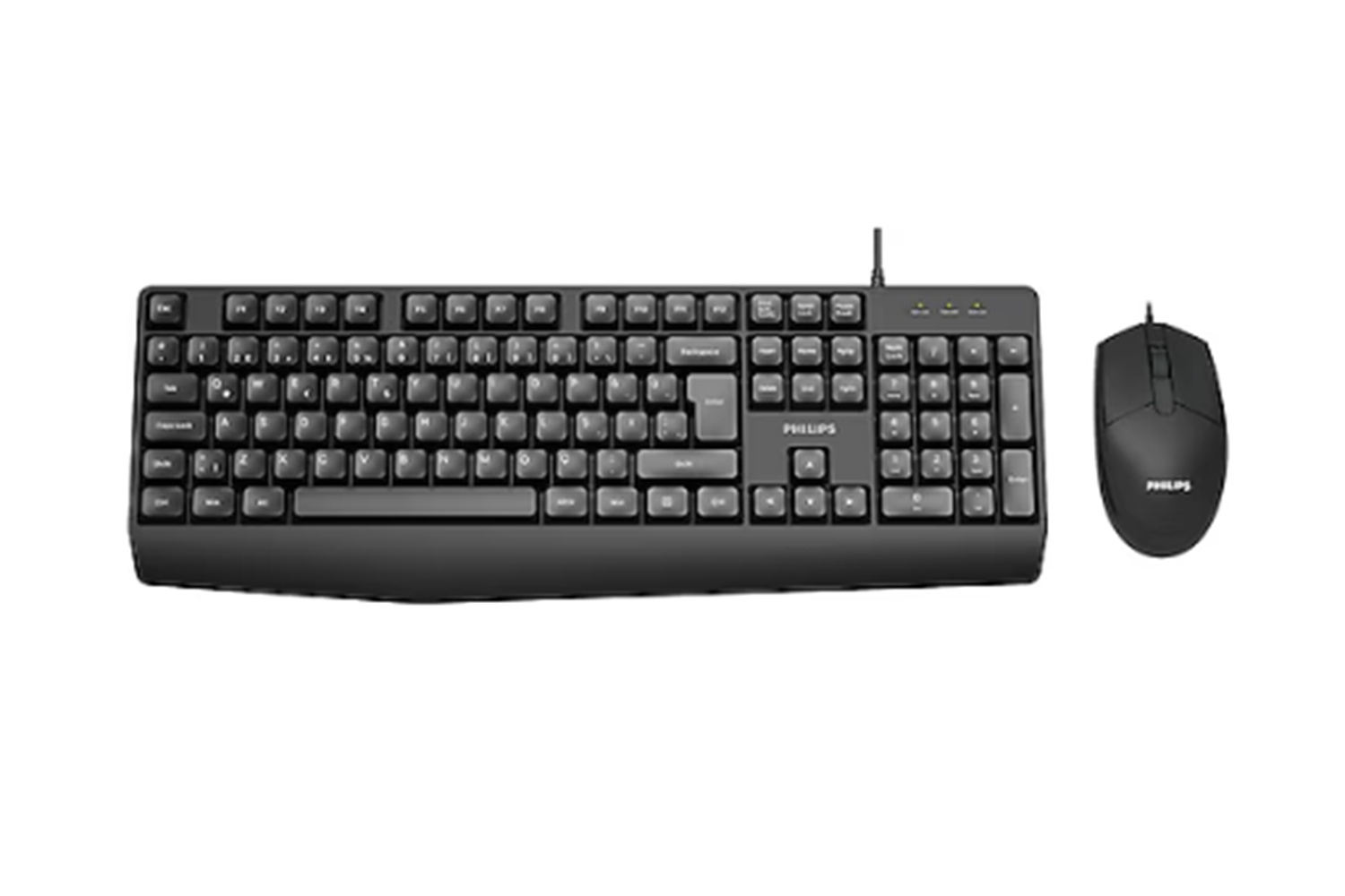 Philips Kablolu Klavye&Mouse Set SPT6237B Siyah