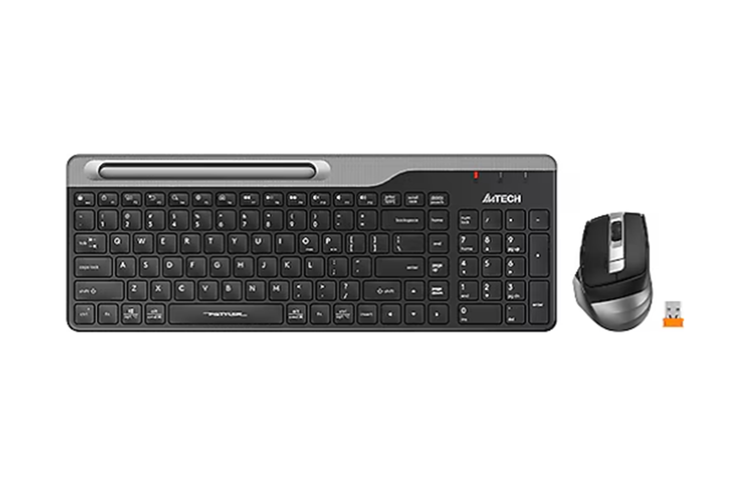 A4Tech FB2535C Şarjlı Kablosuz Klavye Mouse Seti Gri