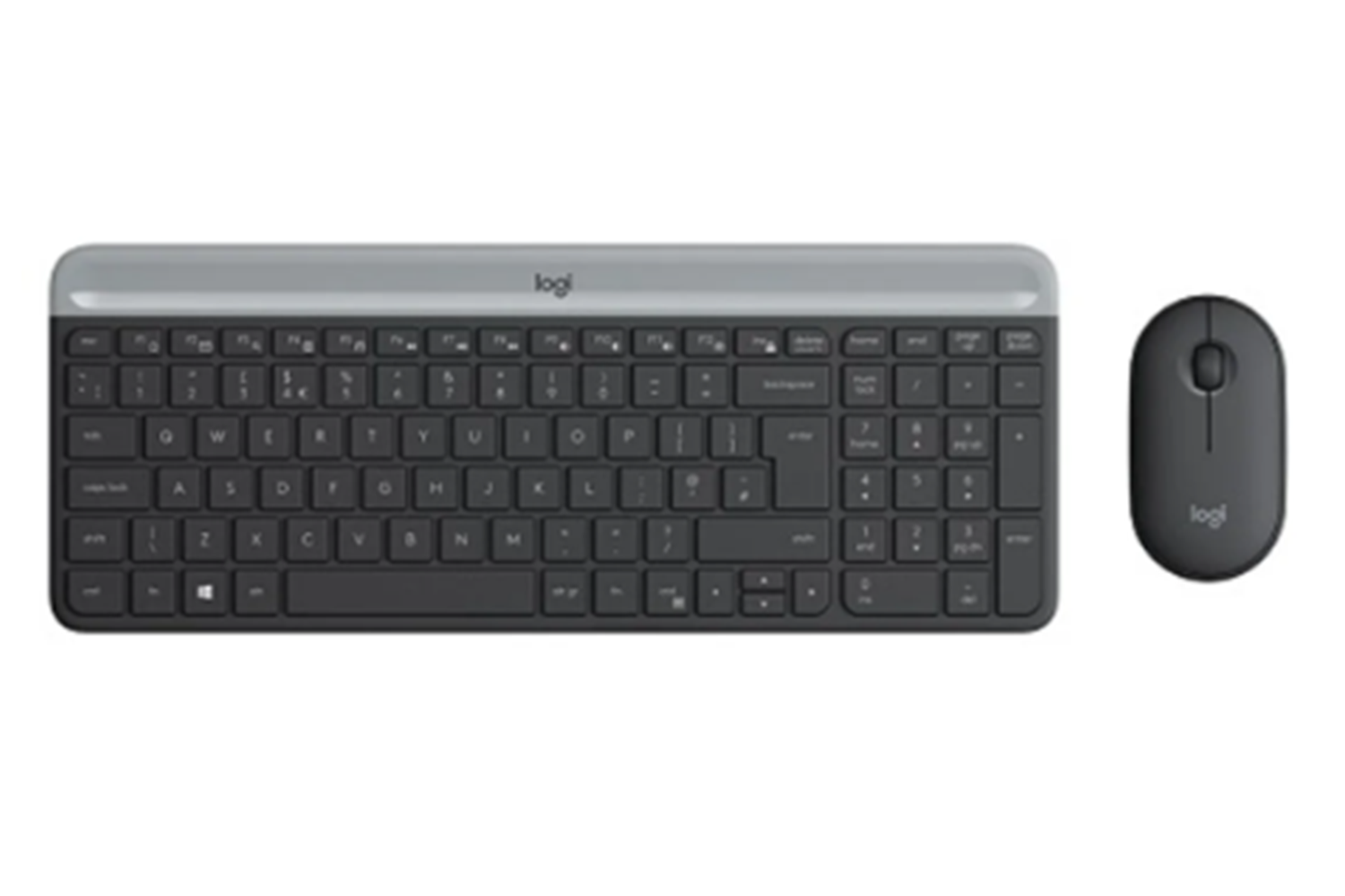 Logitech MK470 Kablosuz İnce Türkçe Klavye Mouse Set Siyah