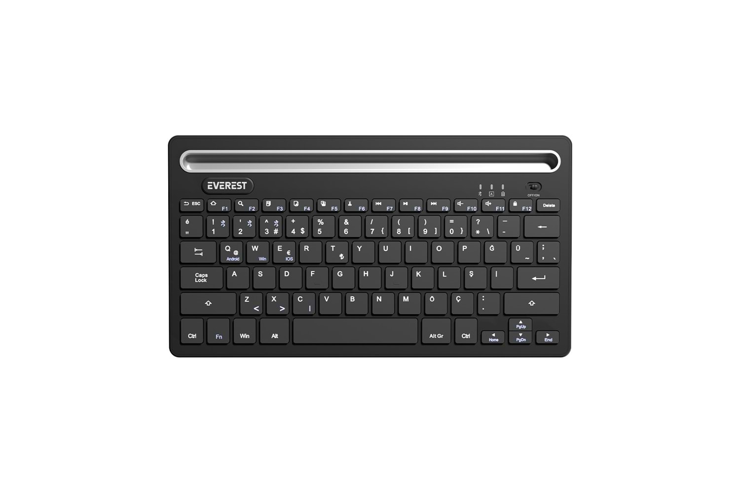 Everest KB-BT82 Bluetooth Ultra İnce Kablosuz Klavye