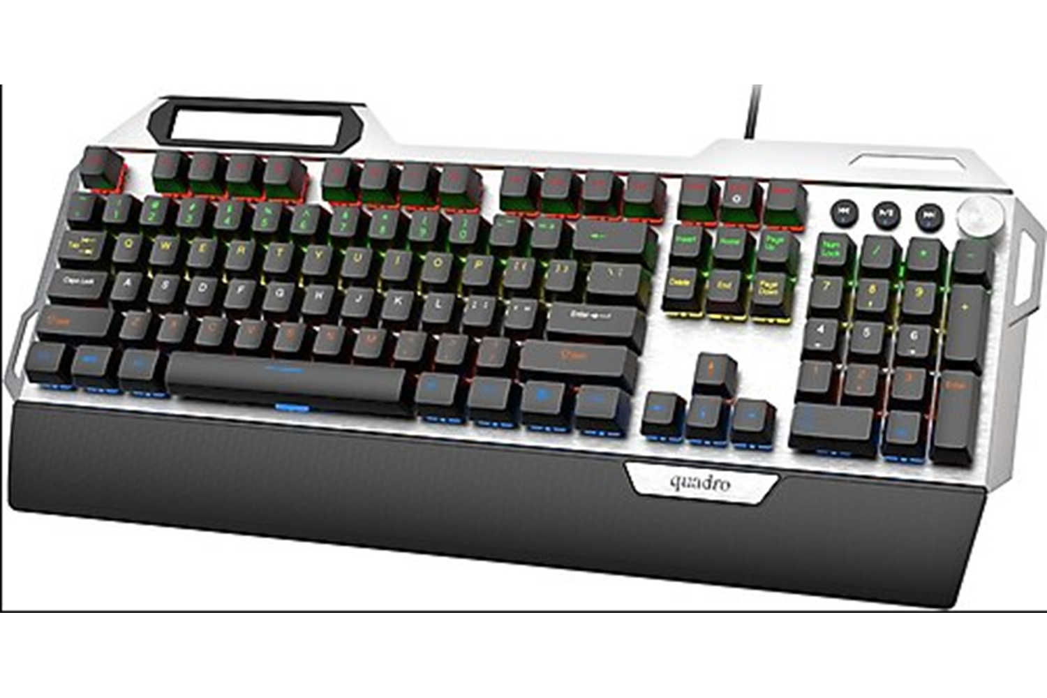 Quadro Tron X100 Kablolu Mekanik Oyuncu Klavyesi RGB Q Klavye