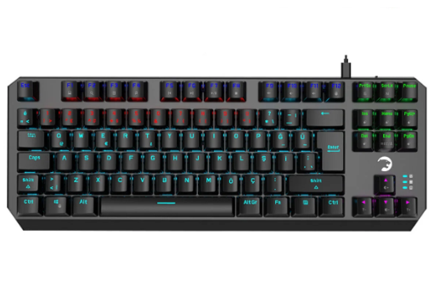 GamePower Overlord 60M Mavi Switch 88 Tuş Mekanik Gaming Klavye