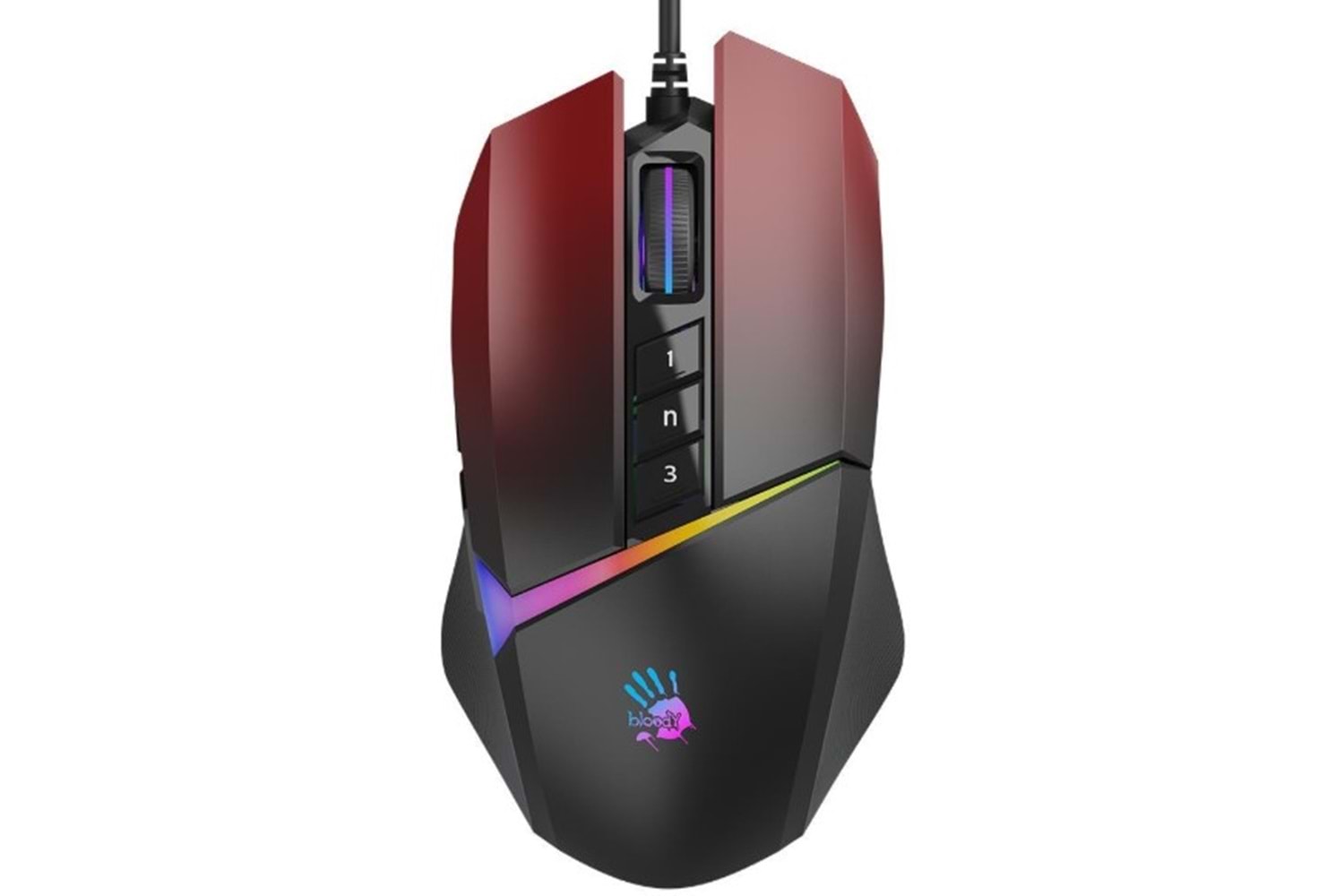A4Tech Bloody W60 Max Gradient Red Gaming Mouse