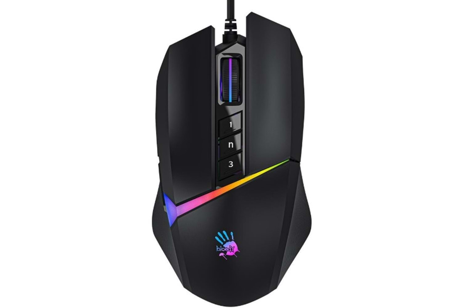 A4Tech Bloody W60 Max Stone Black Gaming Mouse