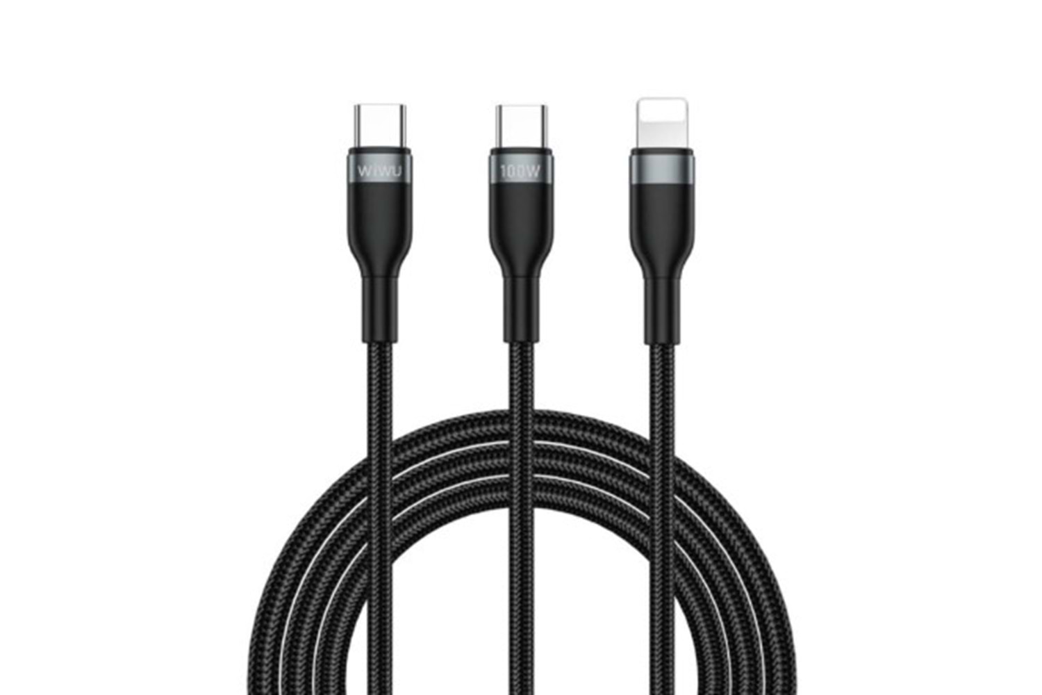 Wiwu Wi-C029 Concise Series 2in1 Type-C PD Hızlı Şarj & Data Kablosu 100W (1.2M)
