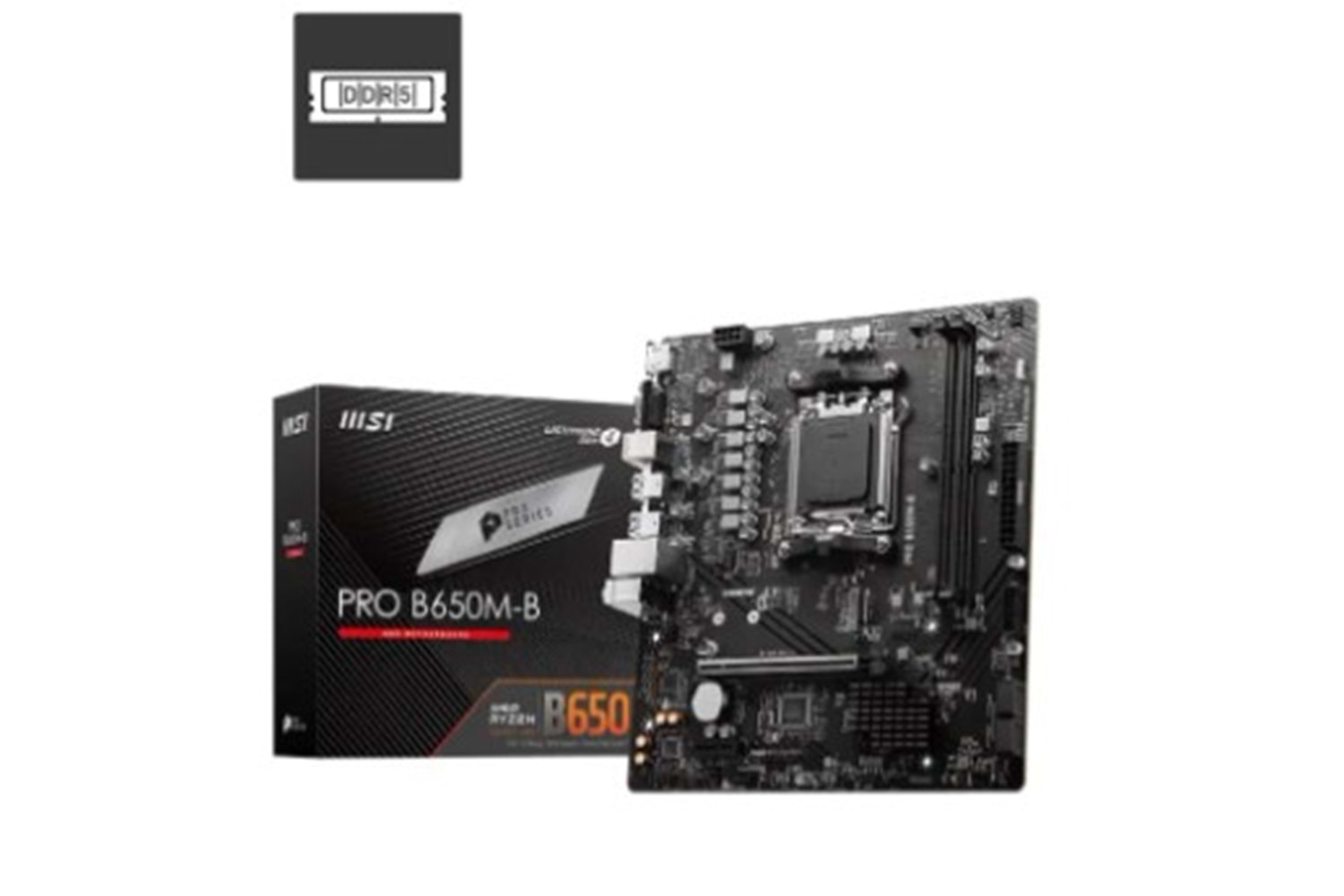 MSI PRO B650M-B AM5 DDR5 SES GLAN HDMI/VGA SATA3 USB3.2 mATX