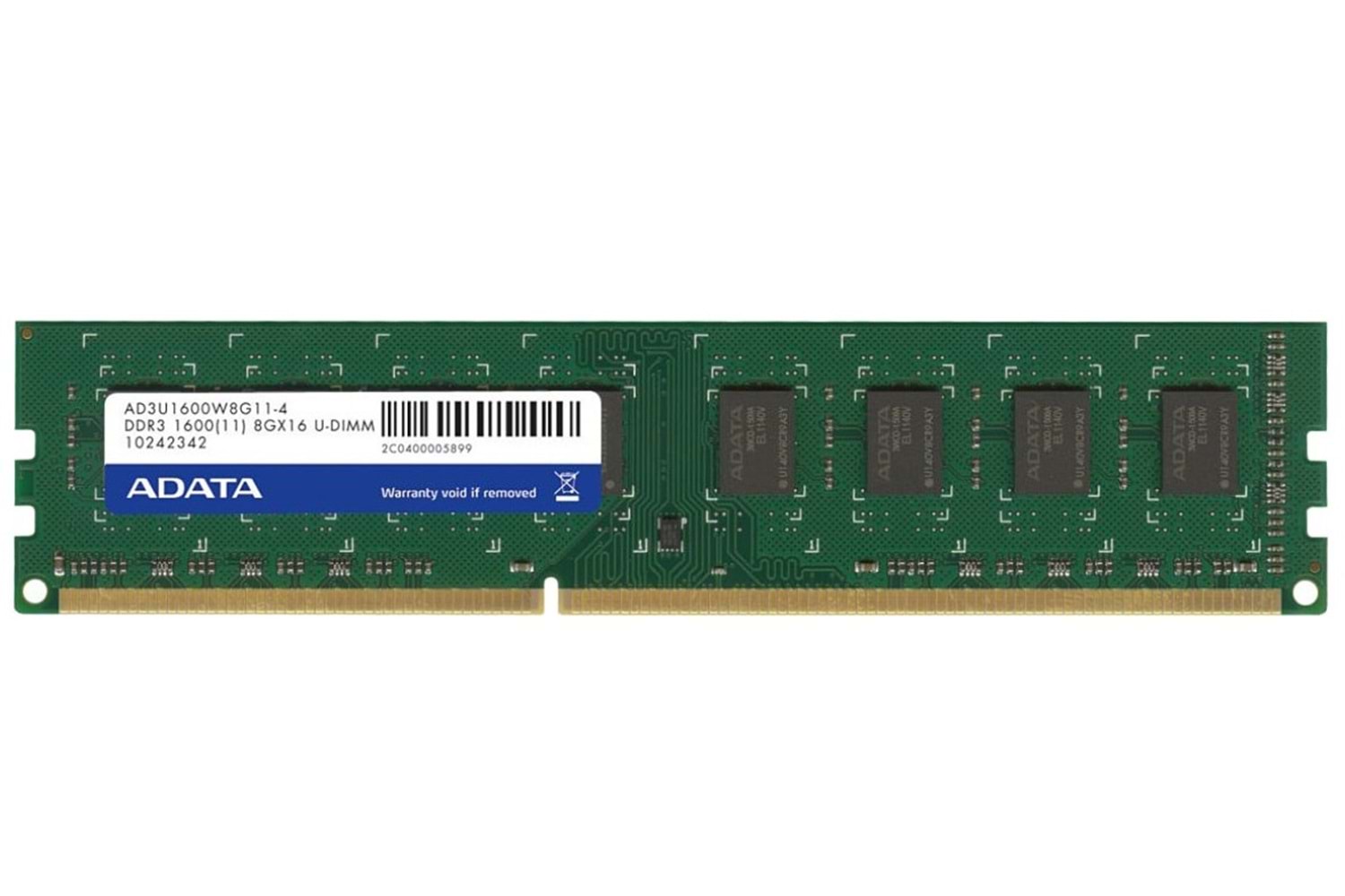 Adata 8 GB 1600 MHz DDR3 AD3U1600W8G11-S