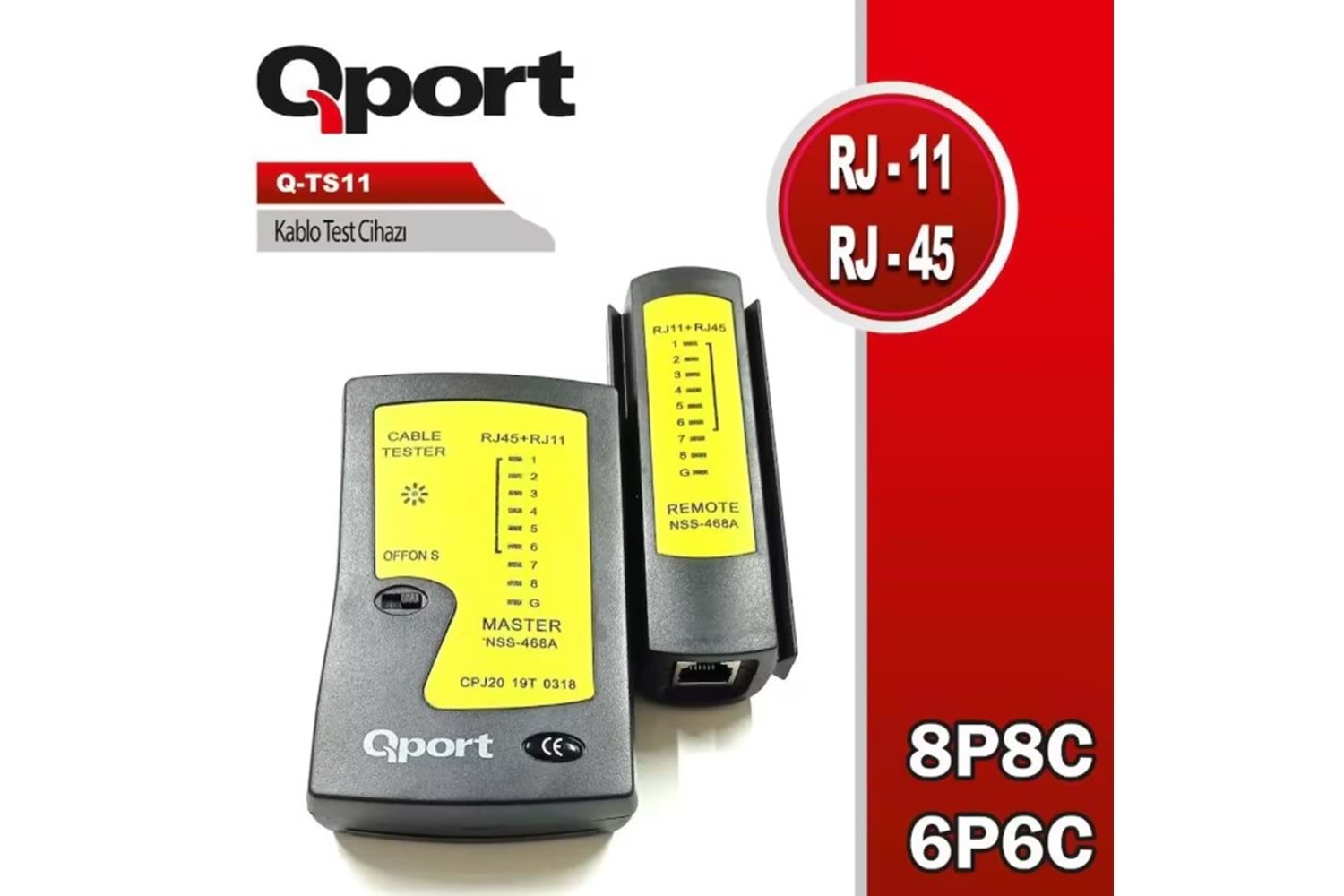 Qport Q-TS11 Kablo Test Cihazı