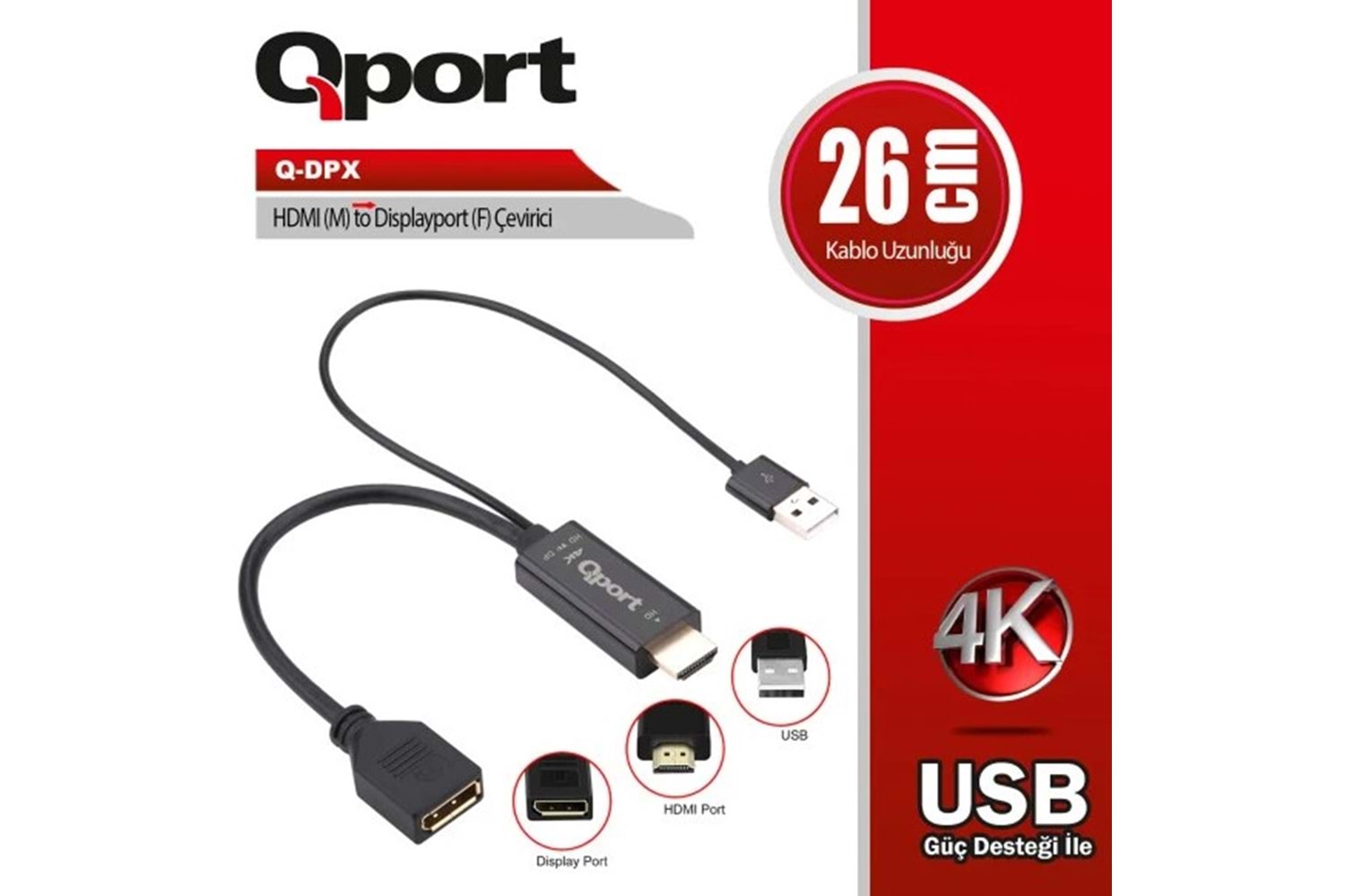 HDMI to Display Port Converter