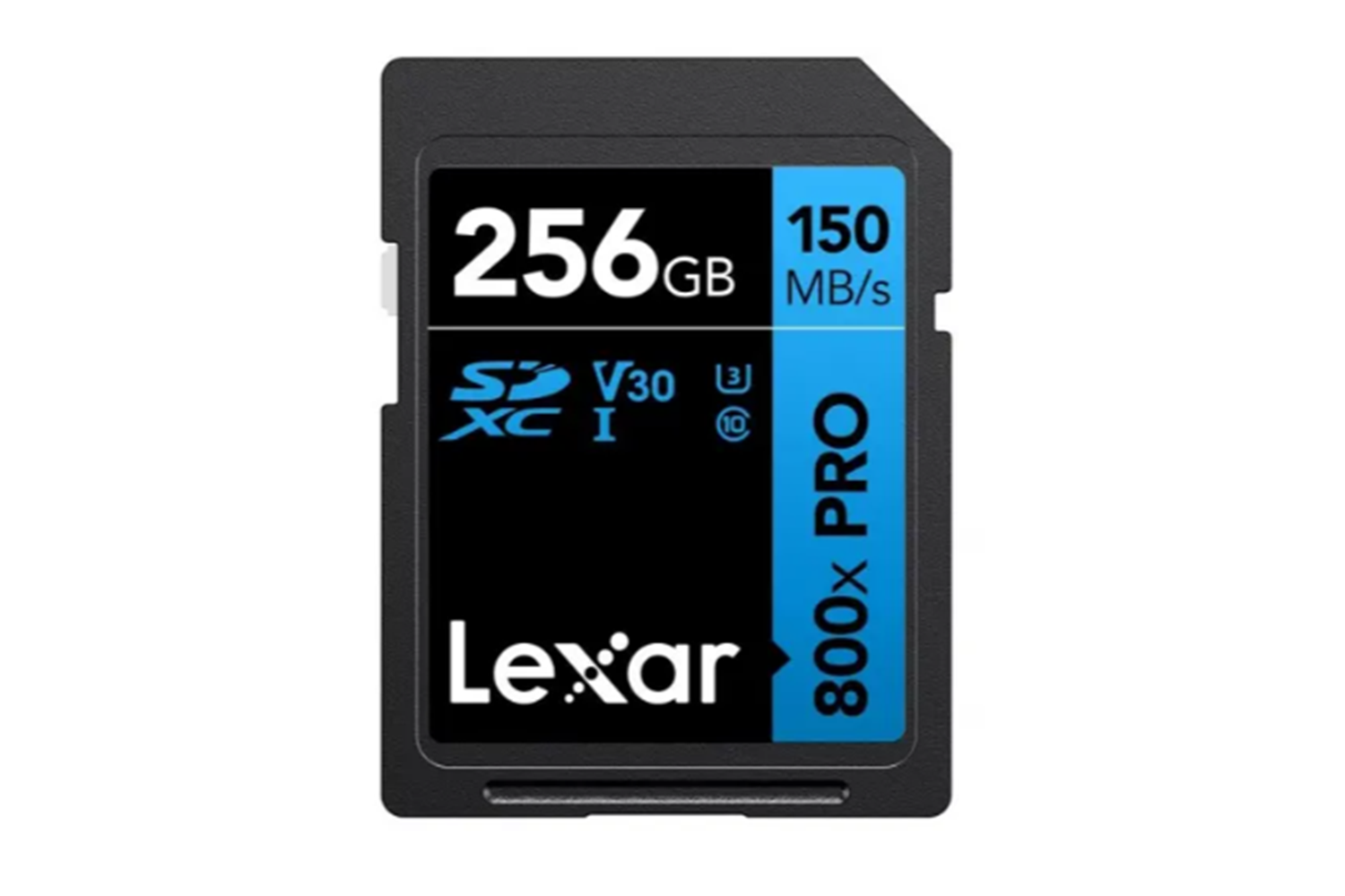 LEXAR 256GB PROFESSIONAL 800X PRO SDXC UHS-I CARDS UP TO 150MB/S READ 45MB/S WRITE C10 V30 U3