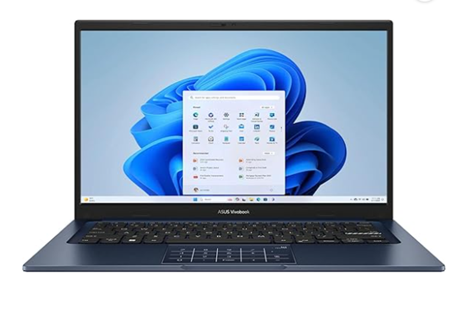 ASUS Vivobook 14 14” FHD Display Laptop, Intel Core 5 120U, Intel Graphics, 8GB DDR4, 256GB SSD, Wi-Fi 6, Bluetooth, Copilot AI, Windows 11 Home in S Mode, Quiet Blue, X1404VAP-V14.C58256