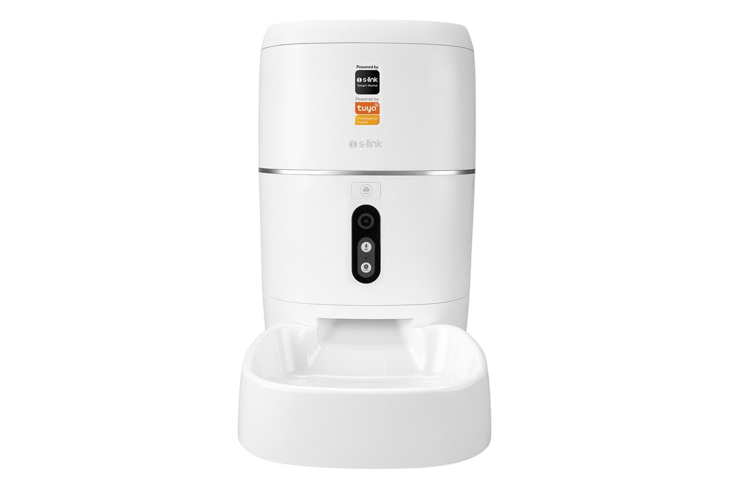 S-link SL-23 Otomatik Yem Kabı 3MP Kamerali Iki Yönlü Ses 6L Wifi Tuya Destekli Akıllı Kedi köpek Besleyici