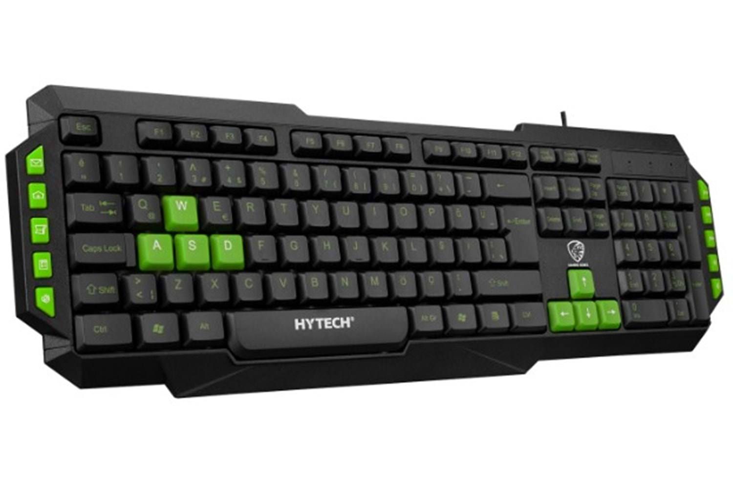Hytech HYK-46 GAMY Siyah USB Yeşil Tuşlu Q Gaming Oyuncu Klavyesi