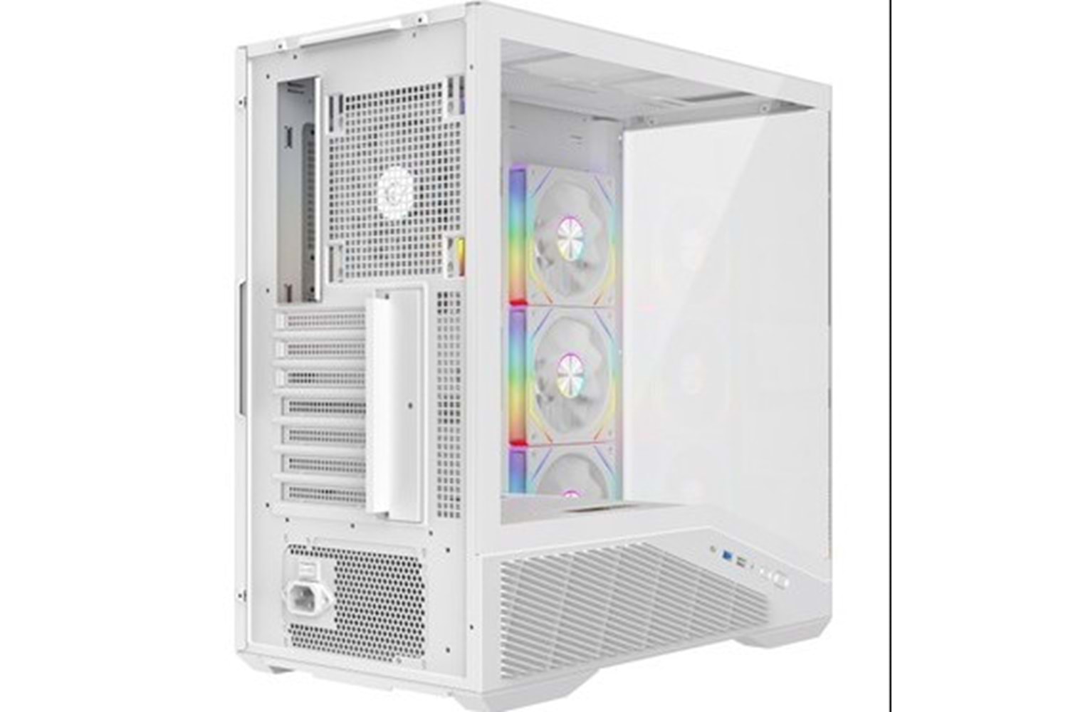 Rampage REAPER 850W 80 Plus Bronze ATX 3.1 PCIe 5.1 Beyaz 4*12cm ARGB Fan ATX Gaming Oyuncu Kasası