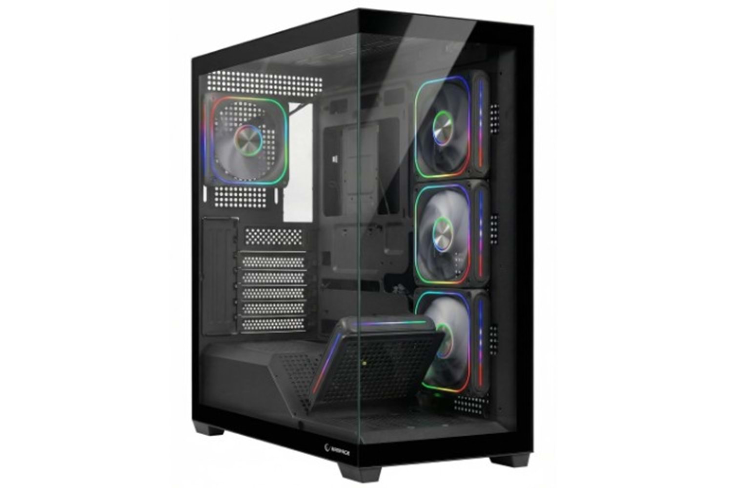 Rampage SYLON 750W 80 Plus Bronze Siyah 5*12cm ARGB Fan ATX MID-T Gaming Oyuncu Kasası