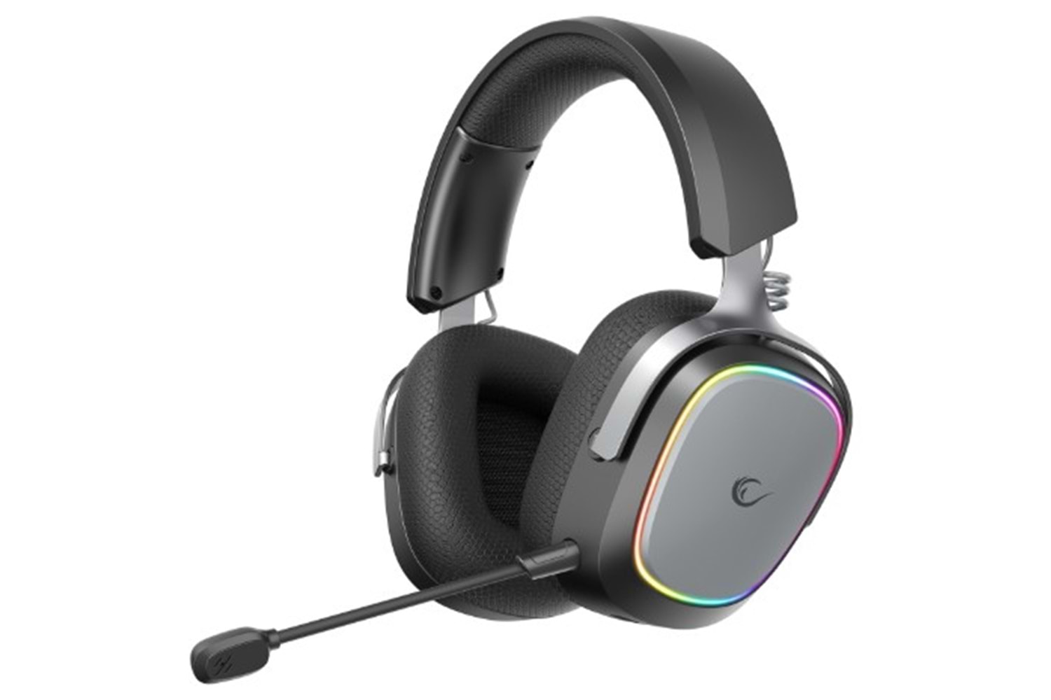 Rampage RETSU Siyah/Gri Kablosuz 2.4G+ Bluetooth Kumaş ve Deri Protein Earpad Mikrofonlu Oyuncu Kulaklığı