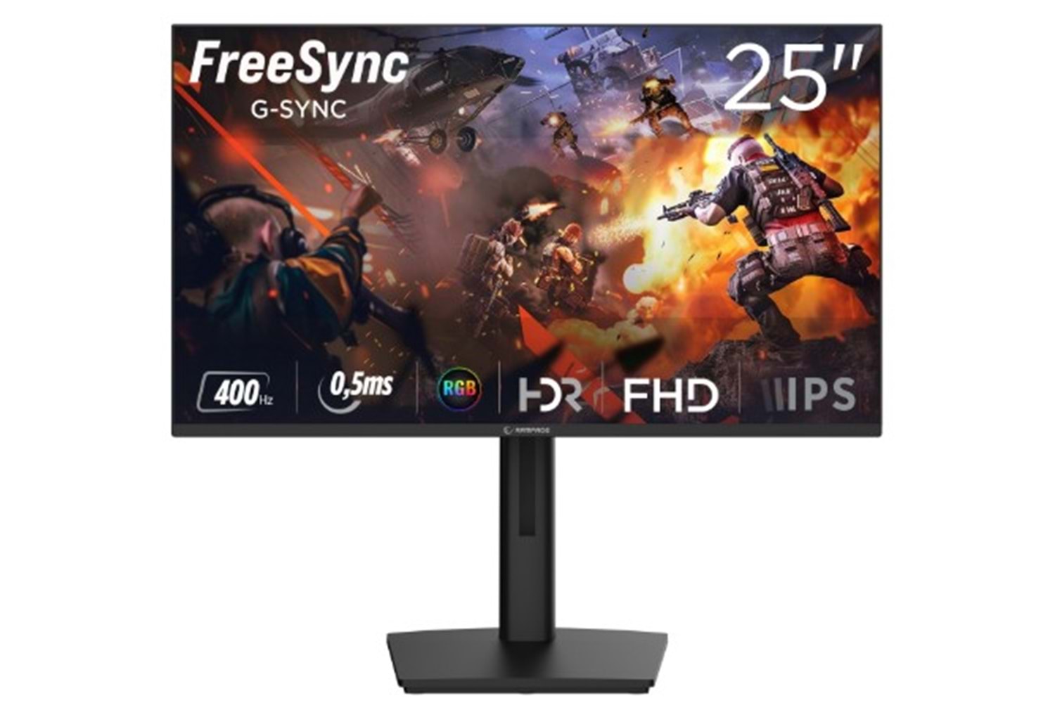 Rampage TITAN TT25F400F 25'' FHD 400Hz Fast IPS 0,5ms HDR Freesync RGB PC Flat Oyuncu Monitörü