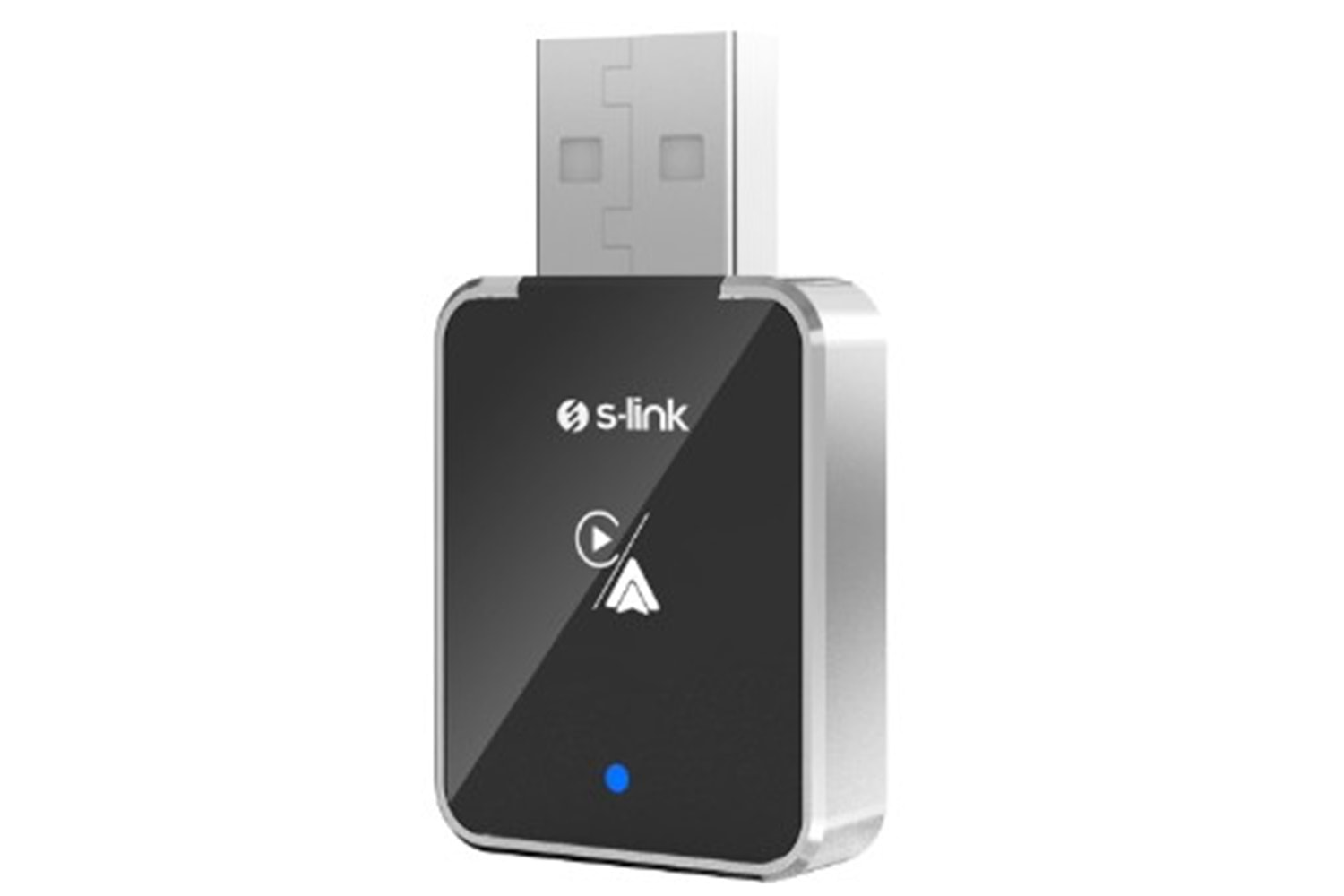 S-Link SL-CAR01 2in1 Android ve Apple Cihazlar Kablosuz Android Auto ve Carplay Adaptörü