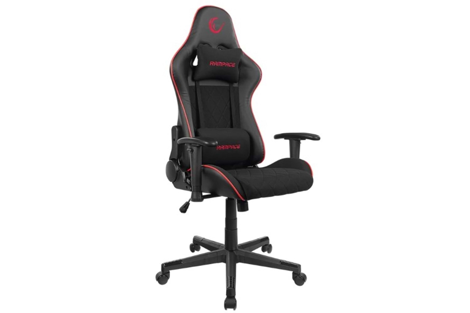 Rampage KL-R16 DRAPE Üst Seviye Terletmez Kumaş Siyah Gaming Oyuncu Koltuğu
