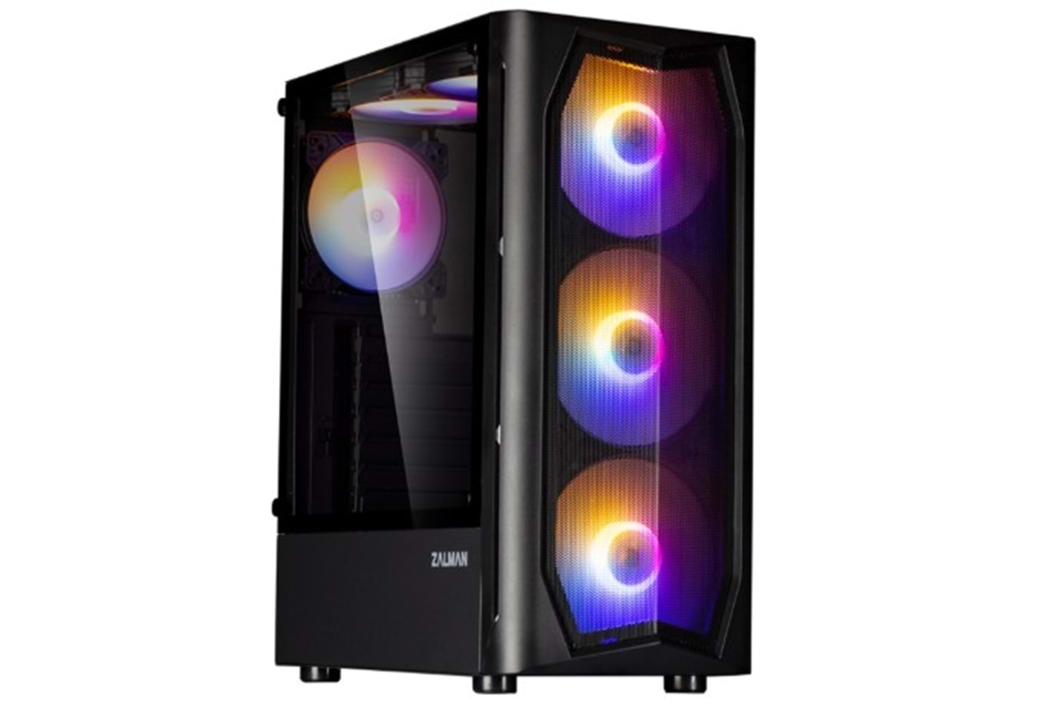 Zalman N4 Rev.1 Mesh MegaMax 600W 80+ 3*14cm + 3*12cm RGB Fan Mid-T Gaming Oyuncu Kasası