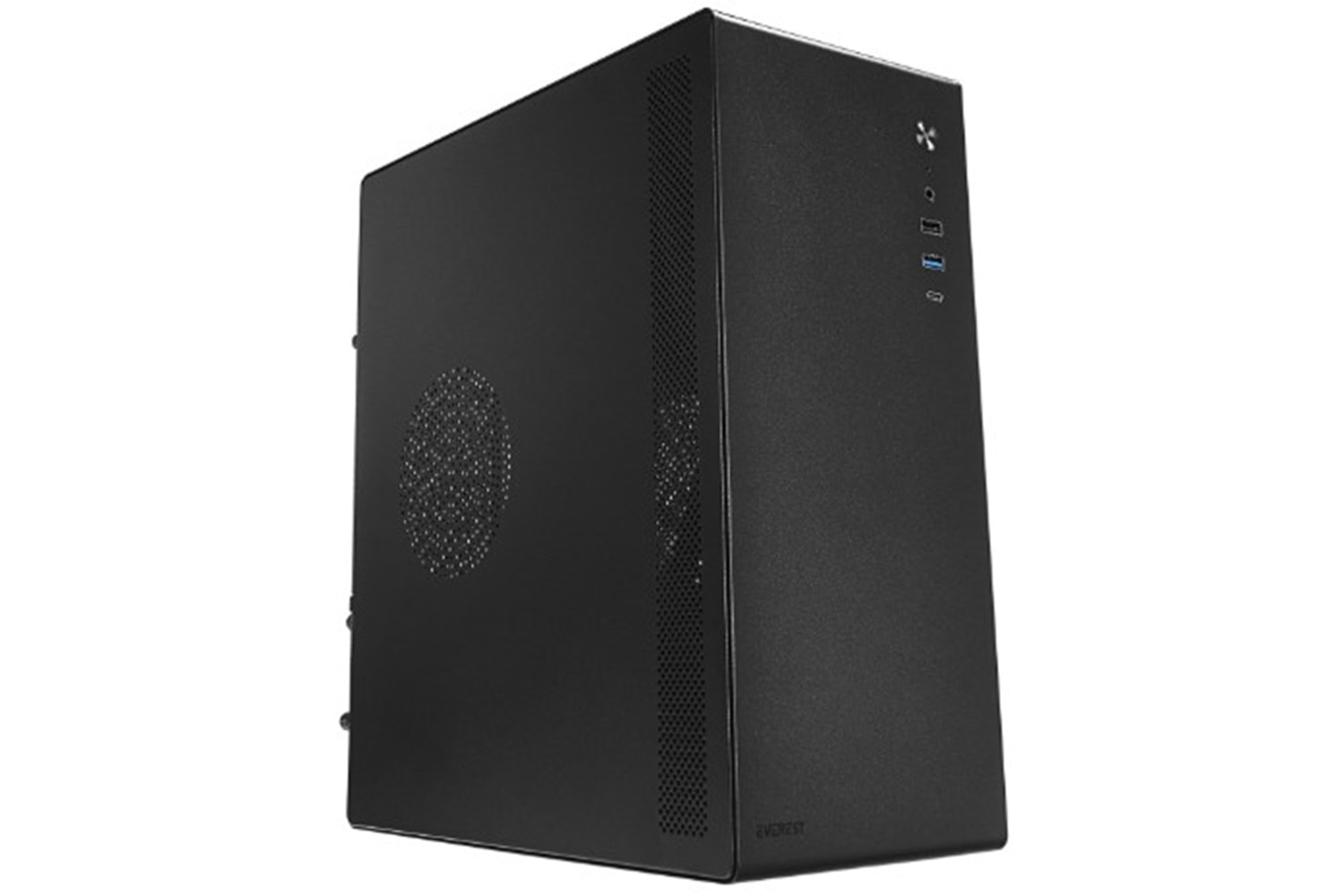 Everest K250 PEAK 250W MICRO PSU Siyah USB3.0+USB2.0+TYPE-C+HD AUDIO Kompakt Mid-T PC Kasası