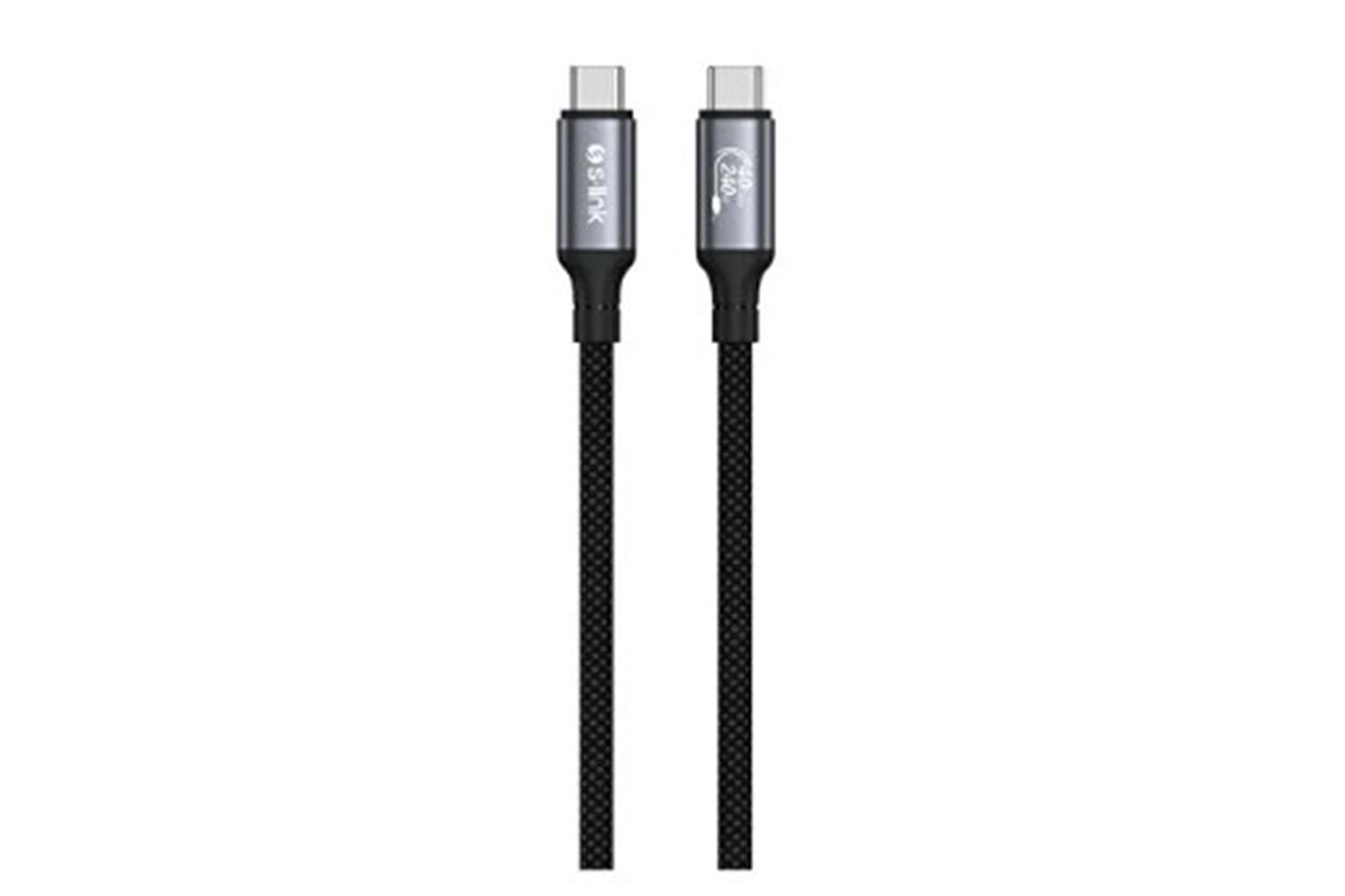 S-Link Armor 1.2 Metre Type-C to Type-C 8K 60Hz Örgülü Hızlı Şarj Kablosu - Siyah