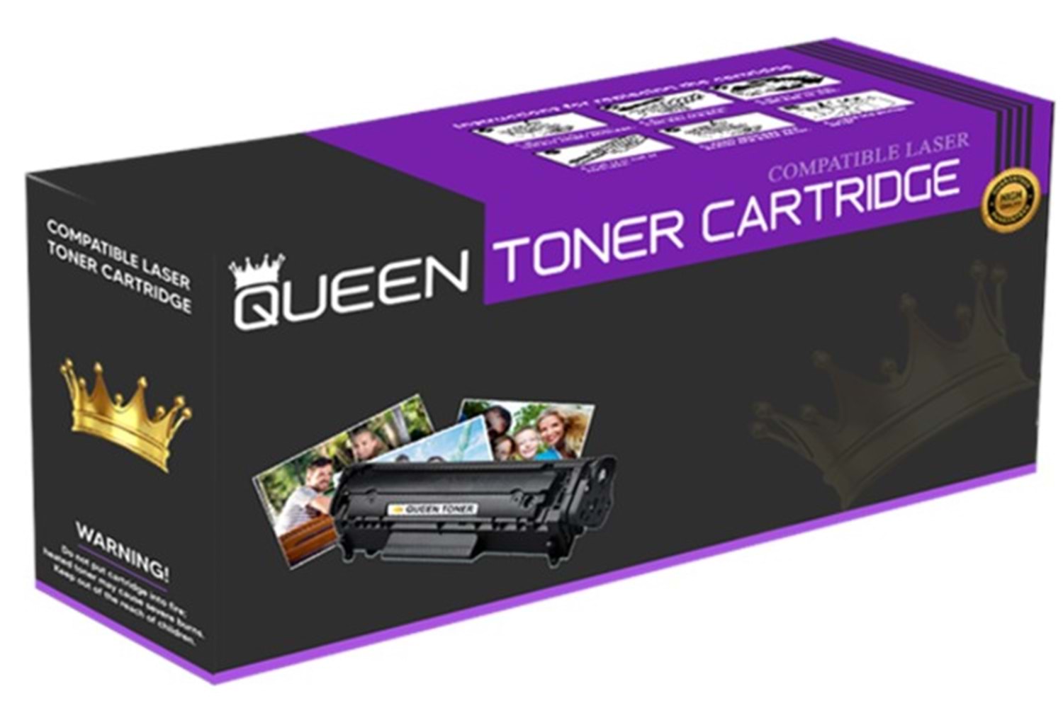 QUEEN CF283A/283X/C137/337/737 SİYAH MUADİL TONER