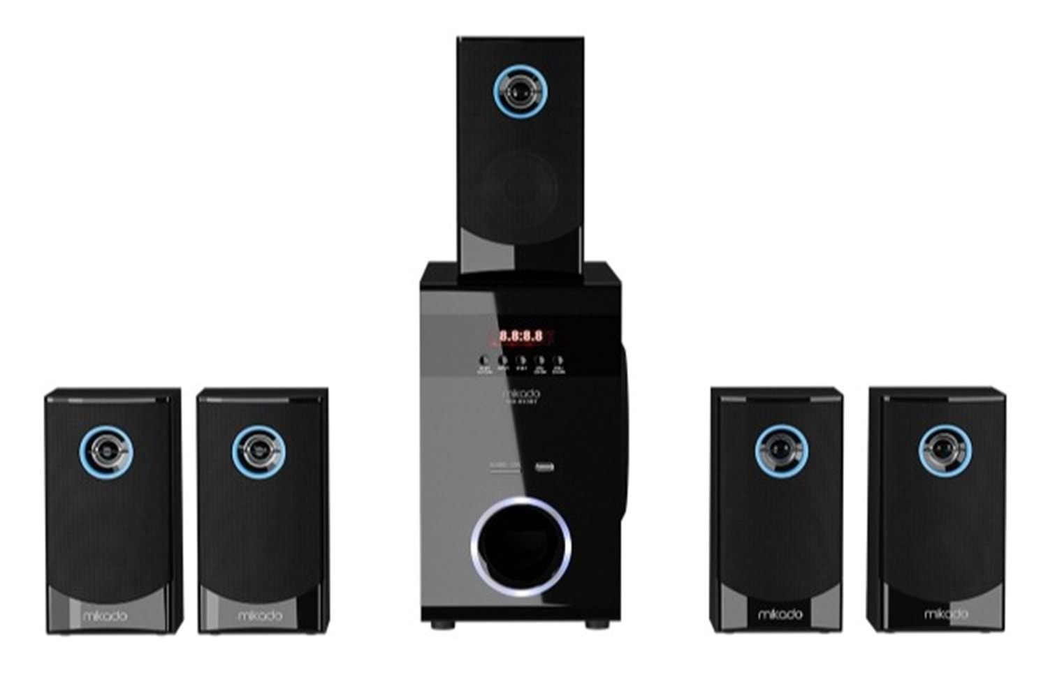 Mikado MD-813BT 80W 5+1 Bluetooth Speaker Siyah