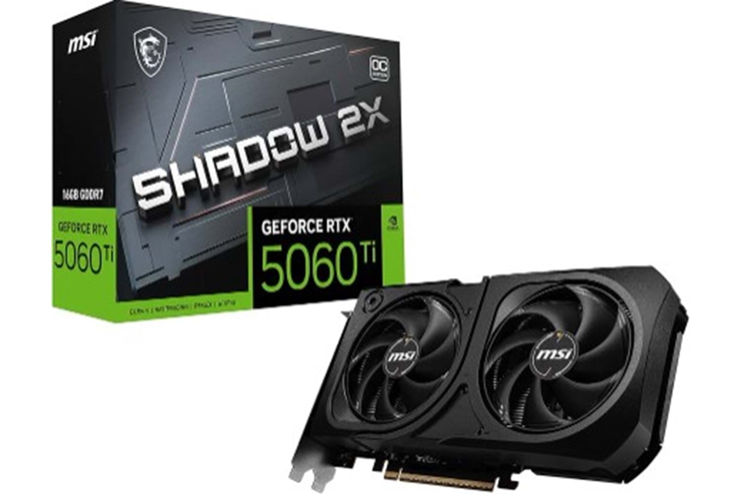 MSI Gaming RTX 5060 Ti 16GB Shadow 2X OC Plus Ekran Kartı