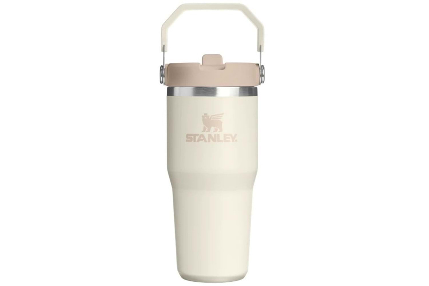 Stanley The IceFlow Flip Straw Pipetli Termos Bardak 0.59 LT Bej