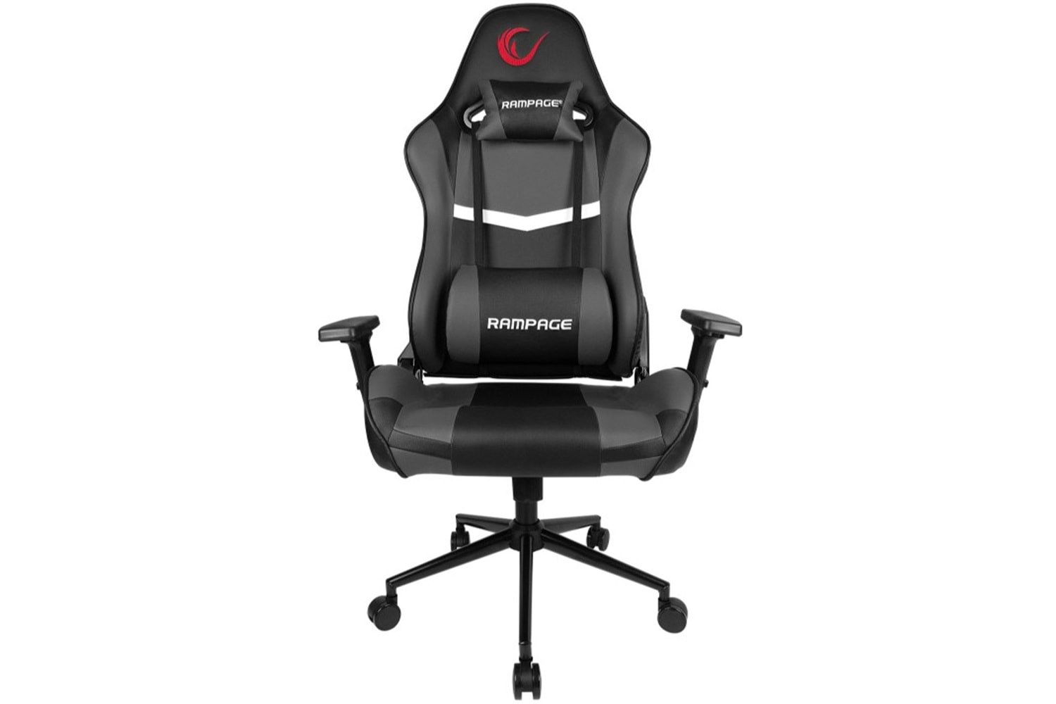 Rampage KL-R56 3D Kol,Tam Dökme Süngerli Siyah/Gri Oyuncu Koltuğu