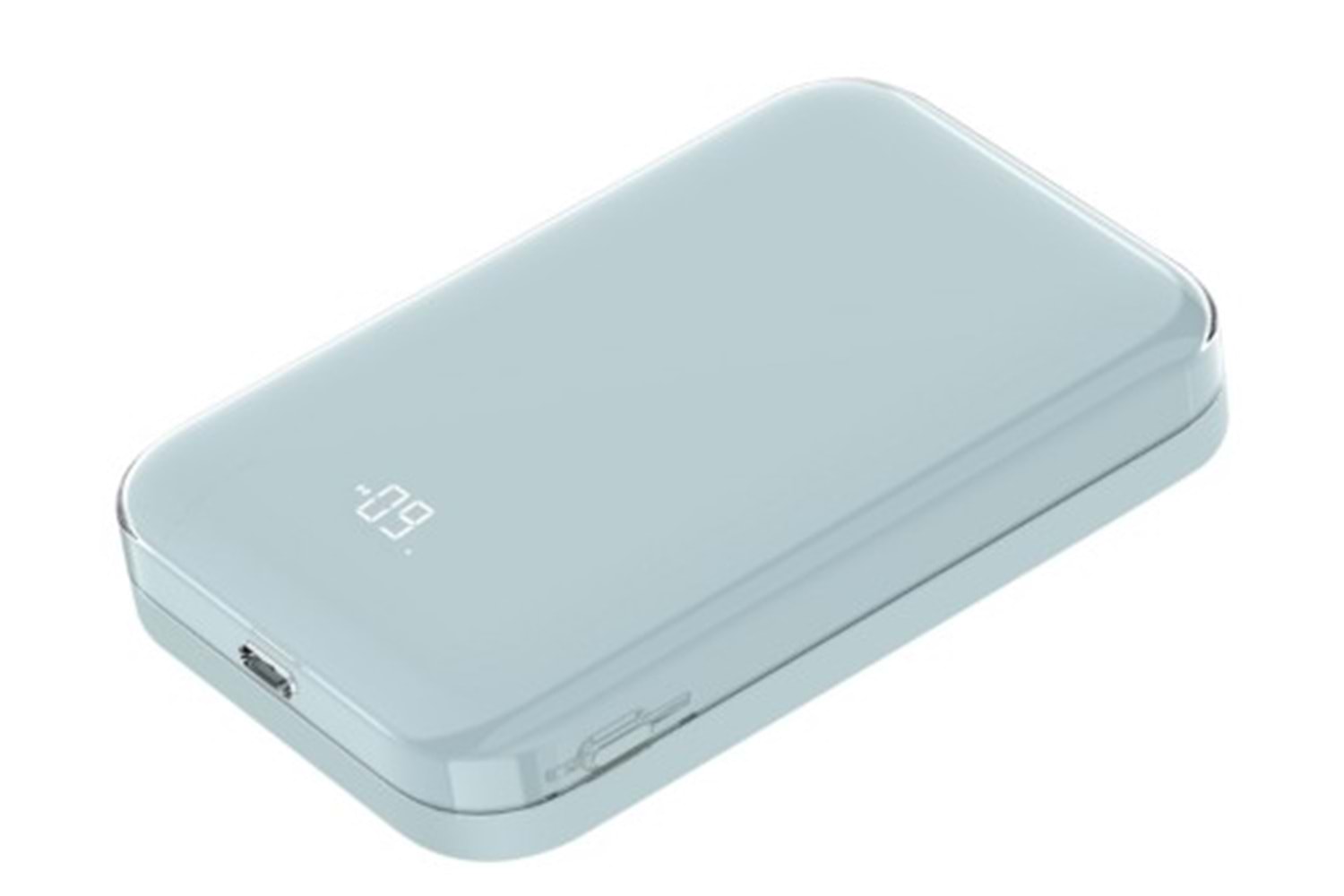S-link MG311 10000mAh PD20W Magsafe 15W Kablosuz Type-C Mavi Taşınabilir Metal Şarj Cihazı Powerbank