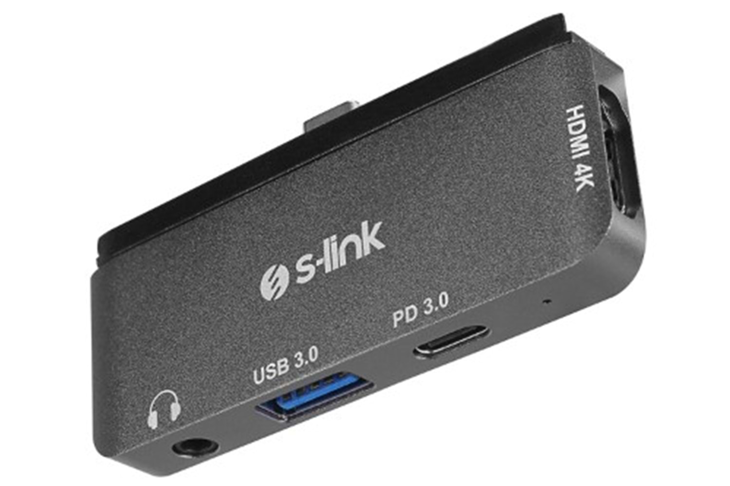 S-link SWV-USBC035 Type-C to HDMI + PD + USB 3.0 3.5mm Aux port Çevirici Adaptör